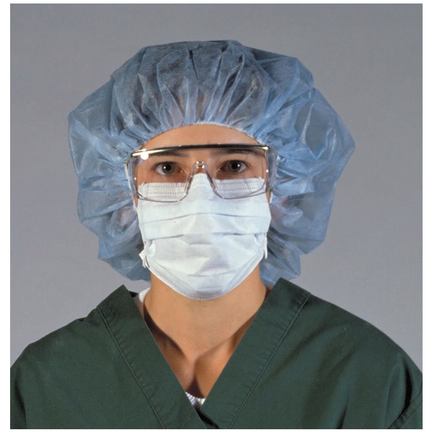 AMD MEDICOM BOUFFANT CAPS "Bouffant Cap, 21\", Blue, 100/bx, 5 bx/cs"