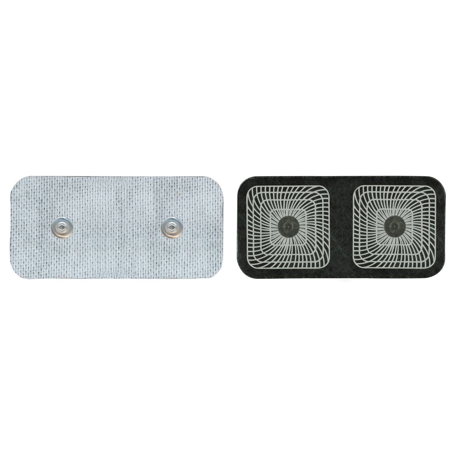 AXELGAARD ULTRASTIM® SNAP ELECTRODES "Electrode, 2\" x 4\" Rectangle, Dual Snap, 2/pk, 10 pk/bg, 1 bg/cs"
