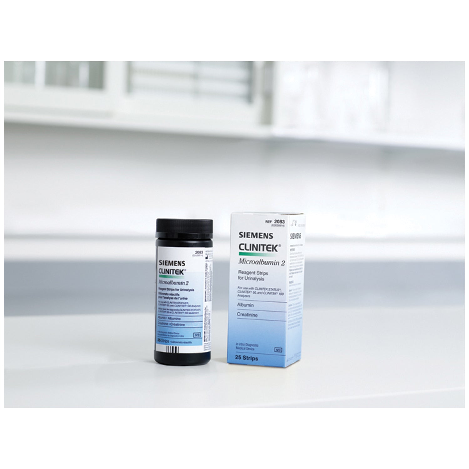 SIEMENS REAGENT & CONTROL STRIPS Clinitek® Microalbumin Reagent Test Strips, CLIA Waived, 25/btl