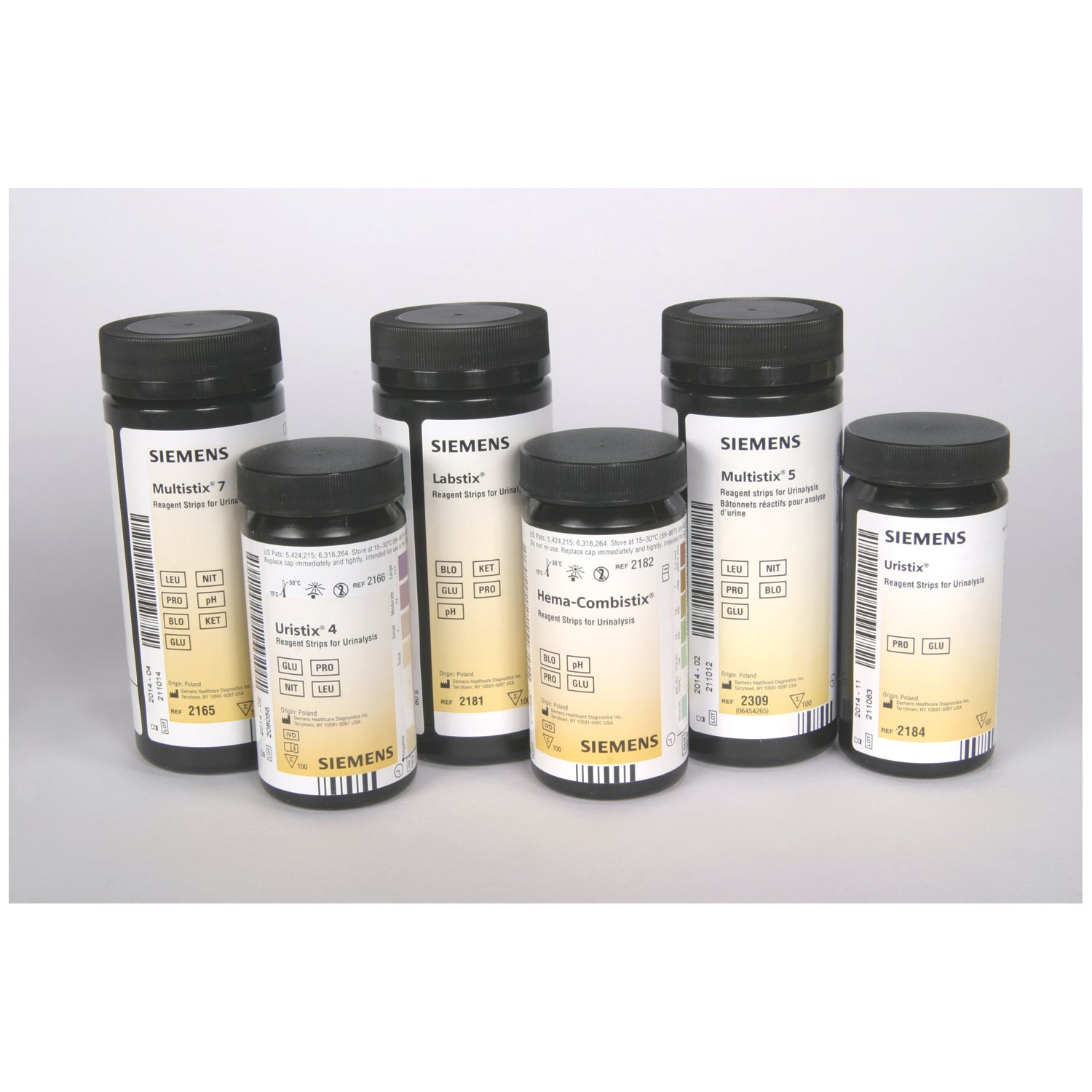 SIEMENS REAGENT & CONTROL STRIPS Hema-Combistix® Reagent Strips, CLIA Waived, 100/btl, 12 btl/cs