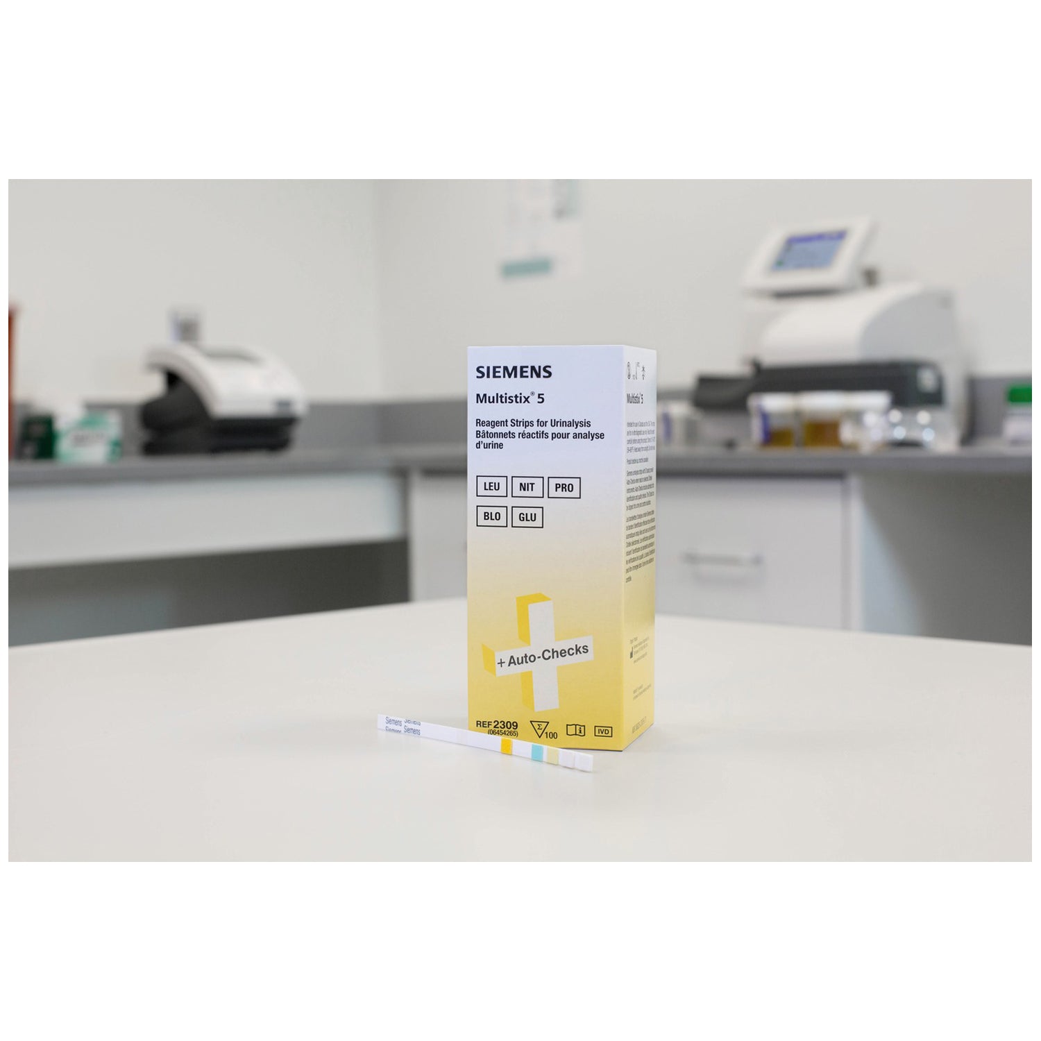 SIEMENS REAGENT & CONTROL STRIPS MULTISTIX® 5, Reagent Strips, CLIA Waived, 100/btl