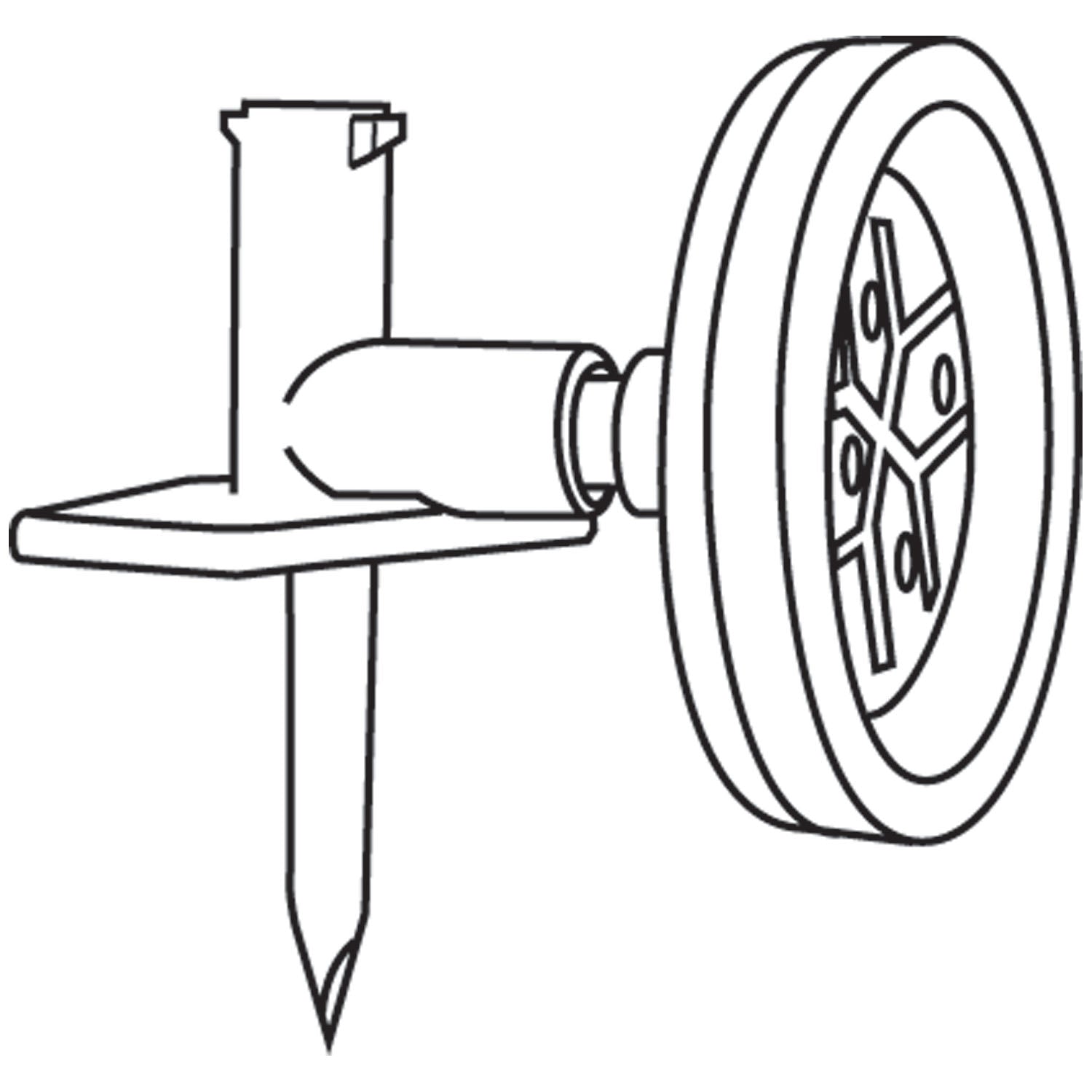 B BRAUN Chemo Dispensing Pin, Distal MINI-SPIKE®, Proximal Luer Lock, Built-In 0.2µ Hydrophobic Air-Venting Filter, Latex & DEHP Free, 50/cs