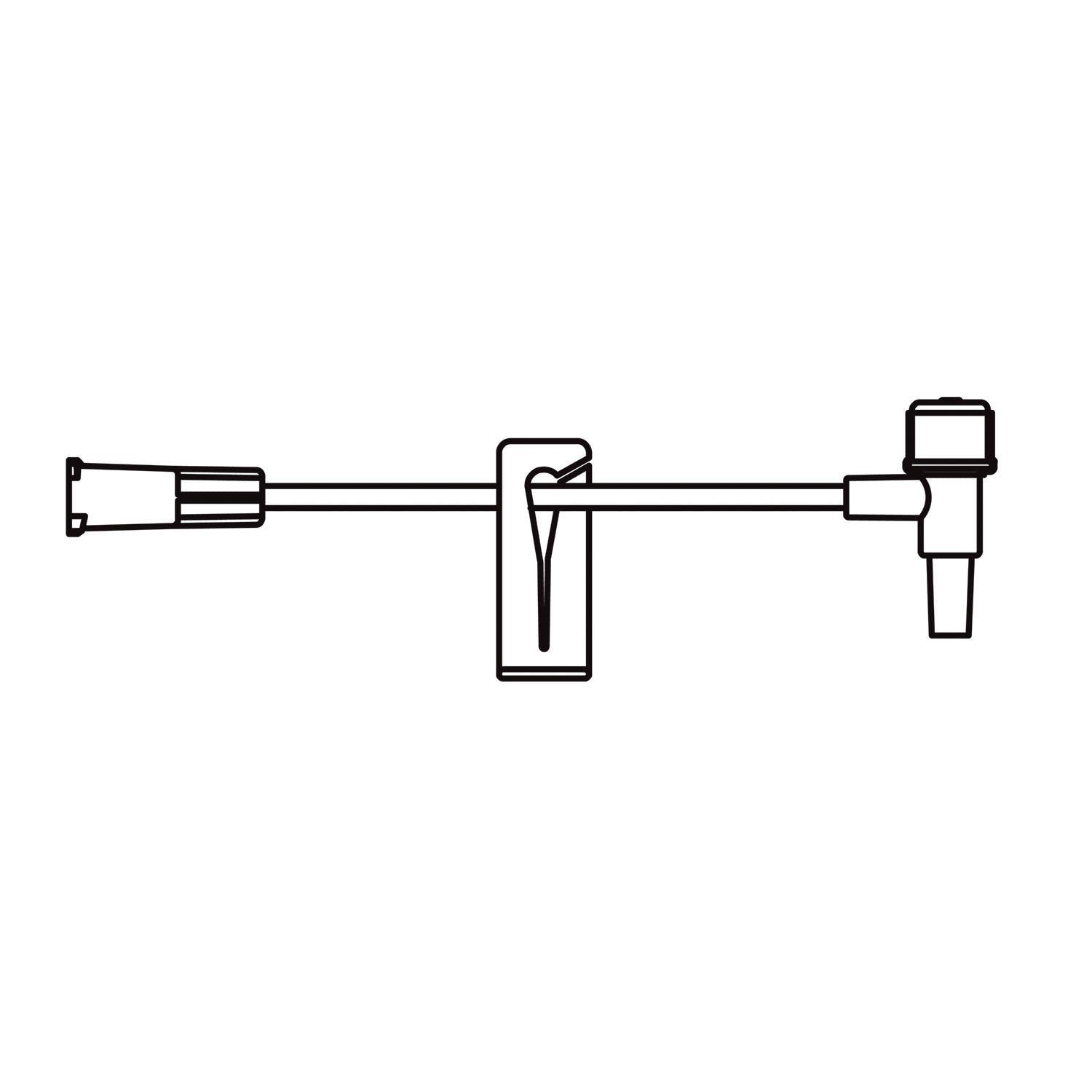 B BRAUN PERIPHERAL EXTENSION SETS Small Bore T-Port Extension Set, Proximal Luer Lock Connection, Distal T-Fitting Luer Slip Connection, Latex Free