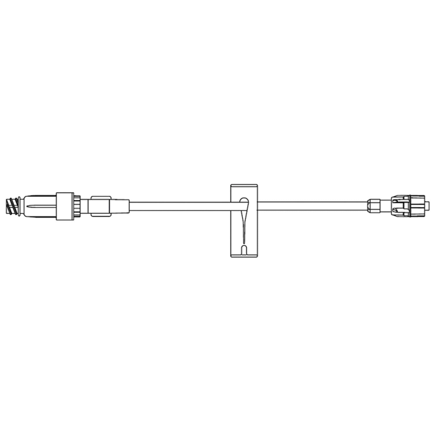 B BRAUN ULTRASITE® IV ADMINISTRATION/EXTENSION SETS Standard Bore Extension Set, ULTRASITE Valve, SPIN-LOCK® Connection, Slide Clamp, 0.65mL Priming Volume, 6.5"L, DEHP & Latex Free