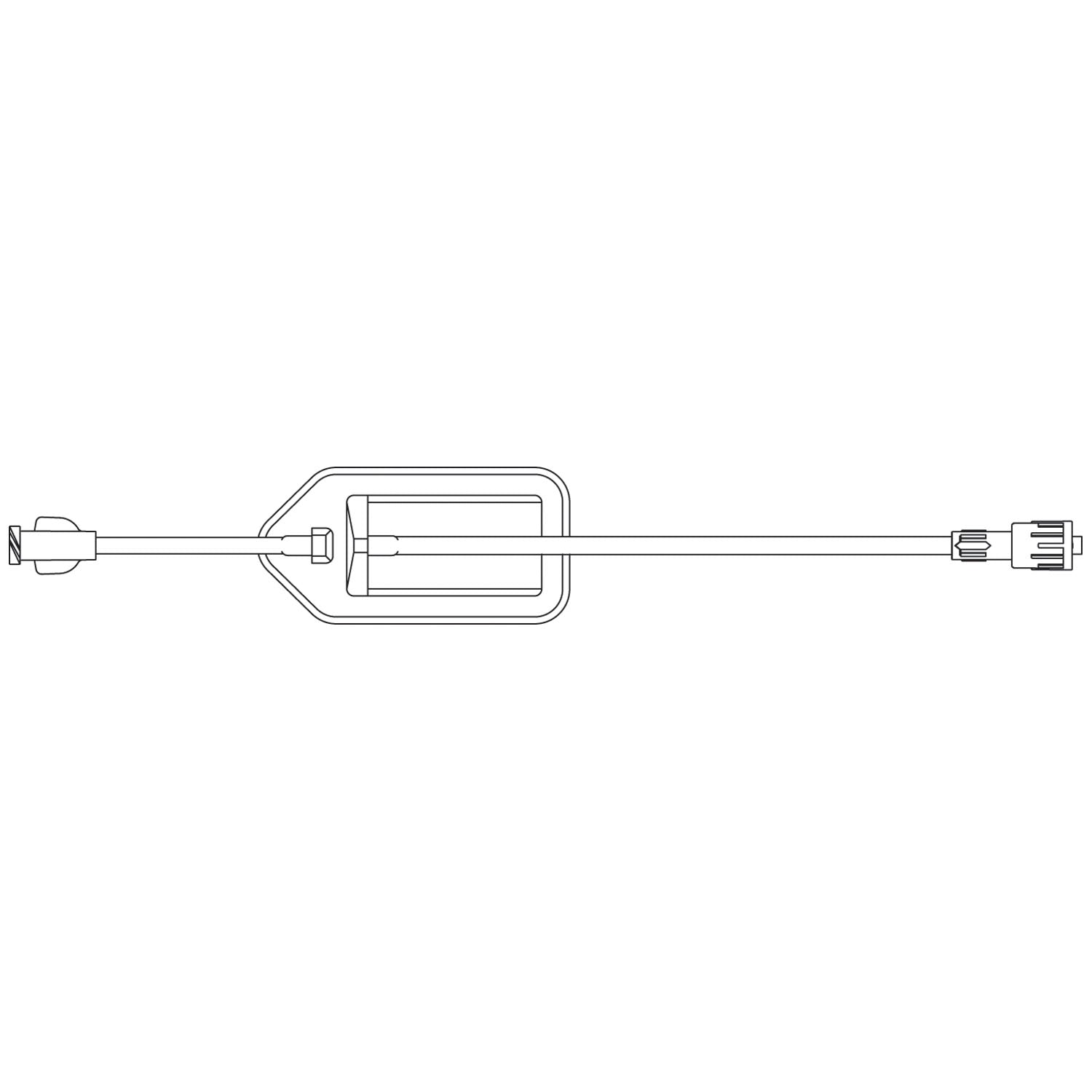 B BRAUN FILTERED EXTENSION SETS "Extension Set, 1.2 Micron Filter, Luer Lock Connector, DEHP-Free, 4.3mL Priming Volume, 10\"L, Latex Free "