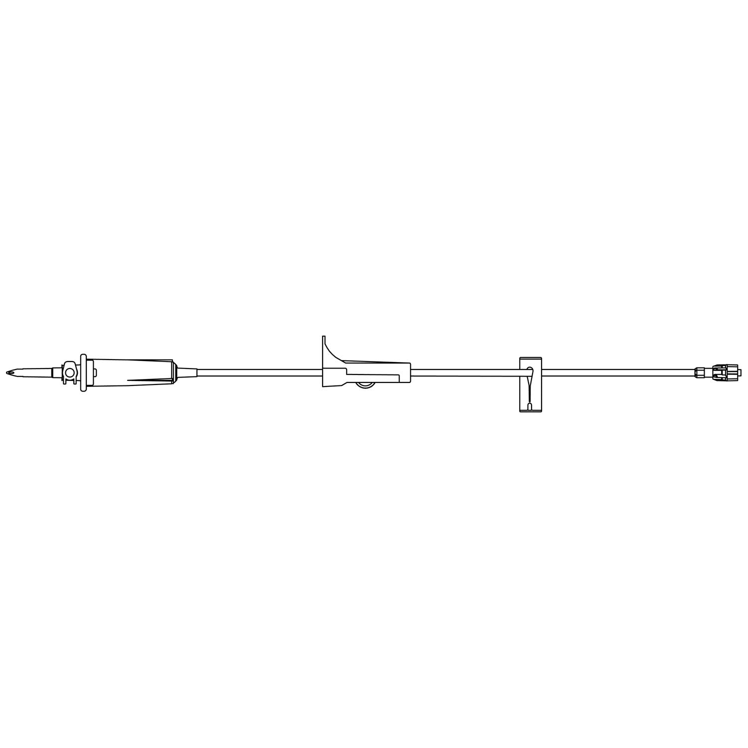 B BRAUN BASIC IV ADMINISTRATION SETS Admin Set, Universal Spike, Roller Clamp, Slide Clamp, SPIN-LOCK Connector, 14mL Priming Volume, 79"L, 15 Drops/mL, Latex Free