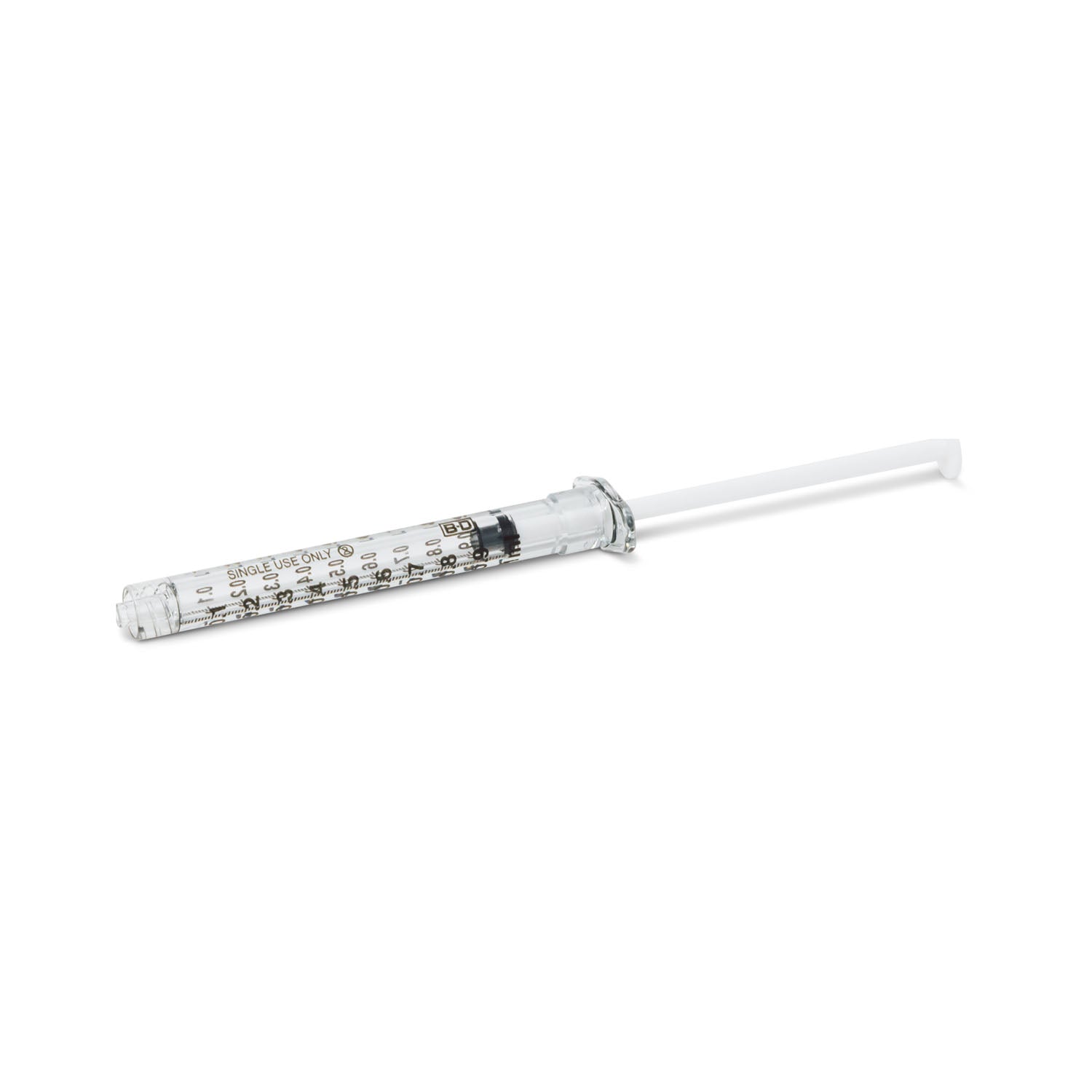 BD 1 ML SYRINGES & NEEDLES Syringe Only, 1mL, Luer-Lok™ Tip, Sterile, Individually Wrapped, 100/bx, 8 bx/cs