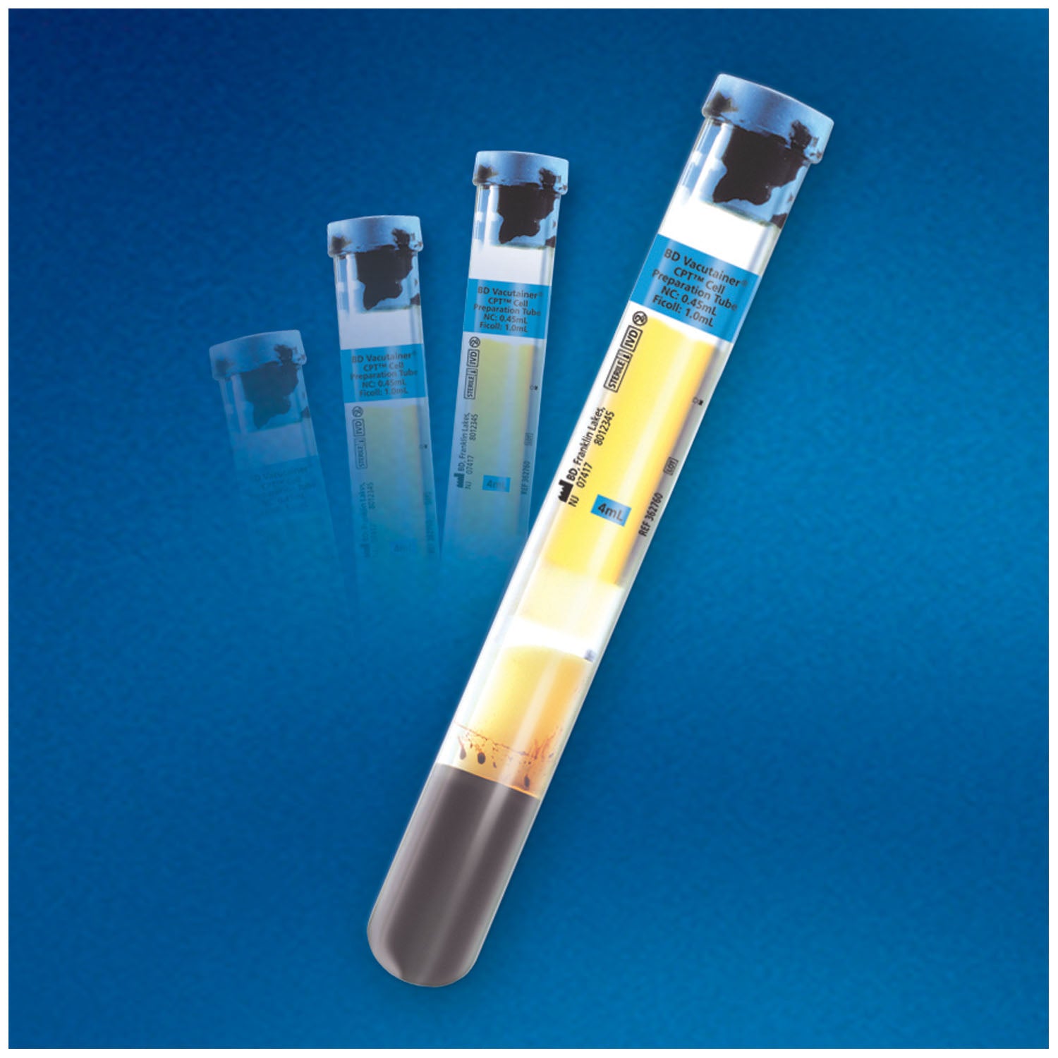 BD VACUTAINER® MONONUCLEAR CELL PREPARATION TUBE (cpt™) CPT Sodium Citrate Tube, 16mm x 125mm x 8.0mL, 60/cs