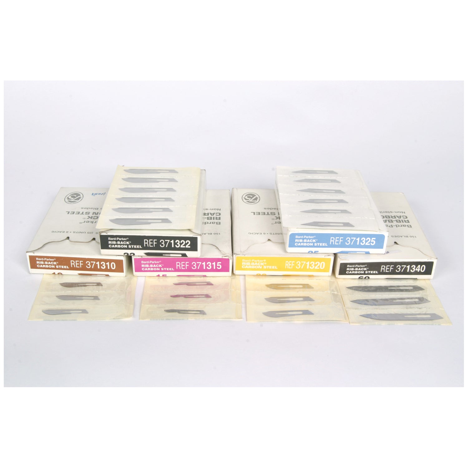 ASPEN SURGICAL BARD-PARKER® S Rib-Back® Carbon Steel Blade, Non-Sterile, Size 11, 6/strip, 25 strips/cs (Not Available For Sale into Canada)