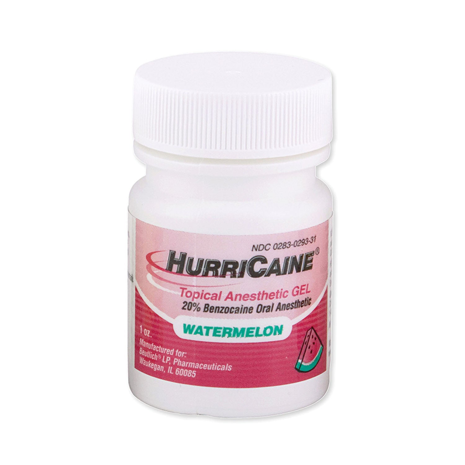 BEUTLICH HURRICAINE® TOPICAL ANESTHETIC Topical Anesthetic Gel, 1 oz Jar, Watermelon