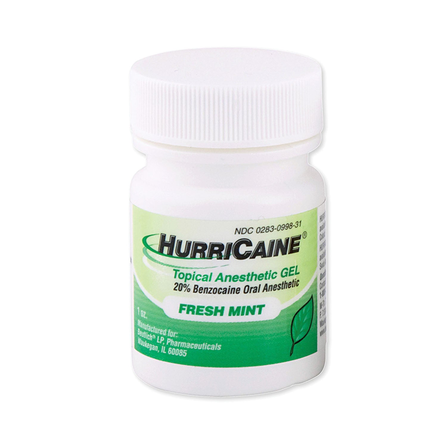 BEUTLICH HURRICAINE® TOPICAL ANESTHETIC Topical Anesthetic Gel, 1 oz Jar, Mint