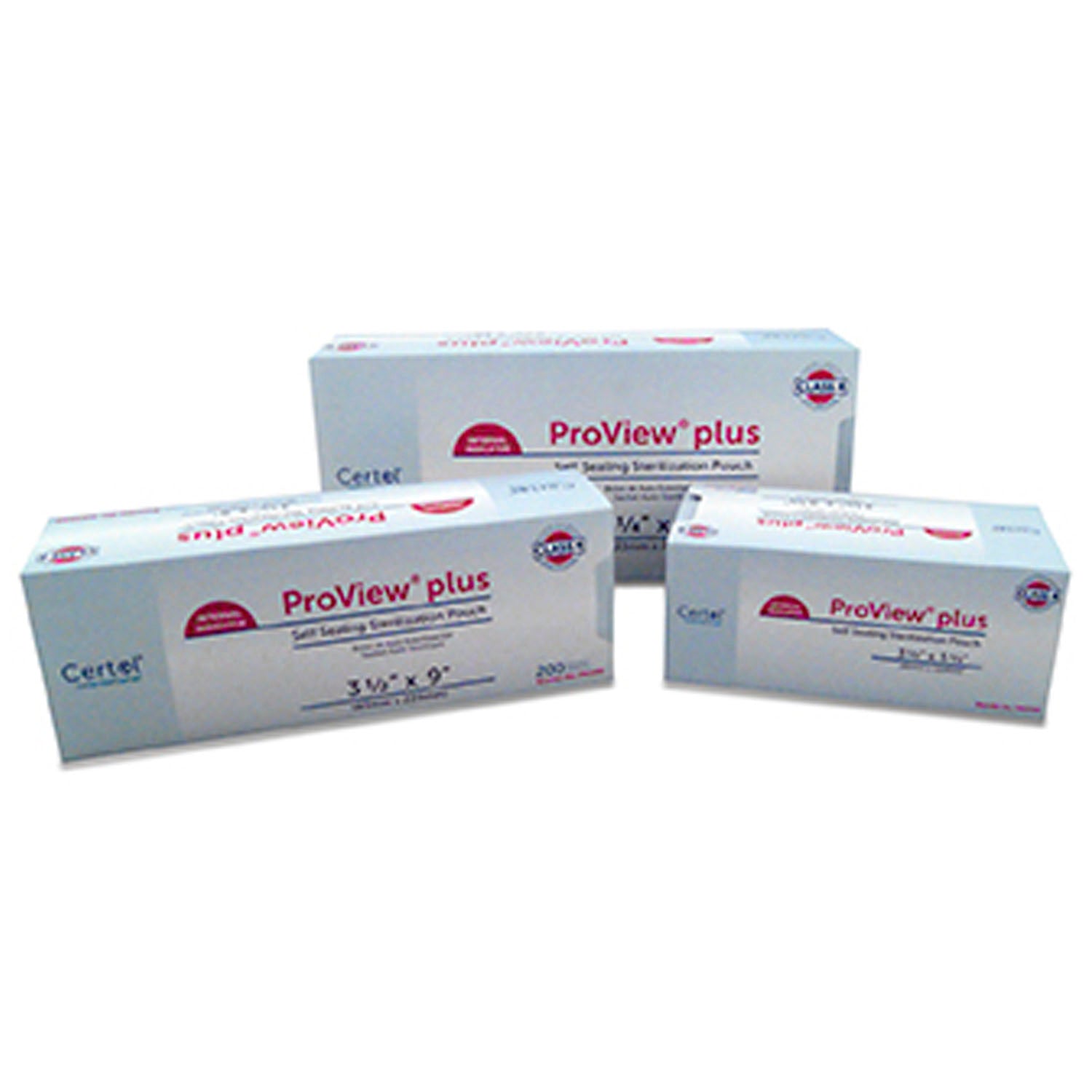CERTOL PROVIEW® PLUS SELF SEAL STERILIZATION POUCHES "Pouch, 23/4\" x 9\", 200/bx, 6 bx/cs"