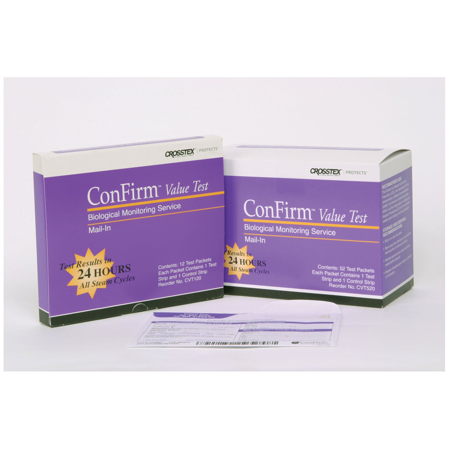 CROSSTEX VALUE TEST MAIL-IN Mail In Monitoring Service, 1 Test Strip, Control Strip, 12 tests/bx