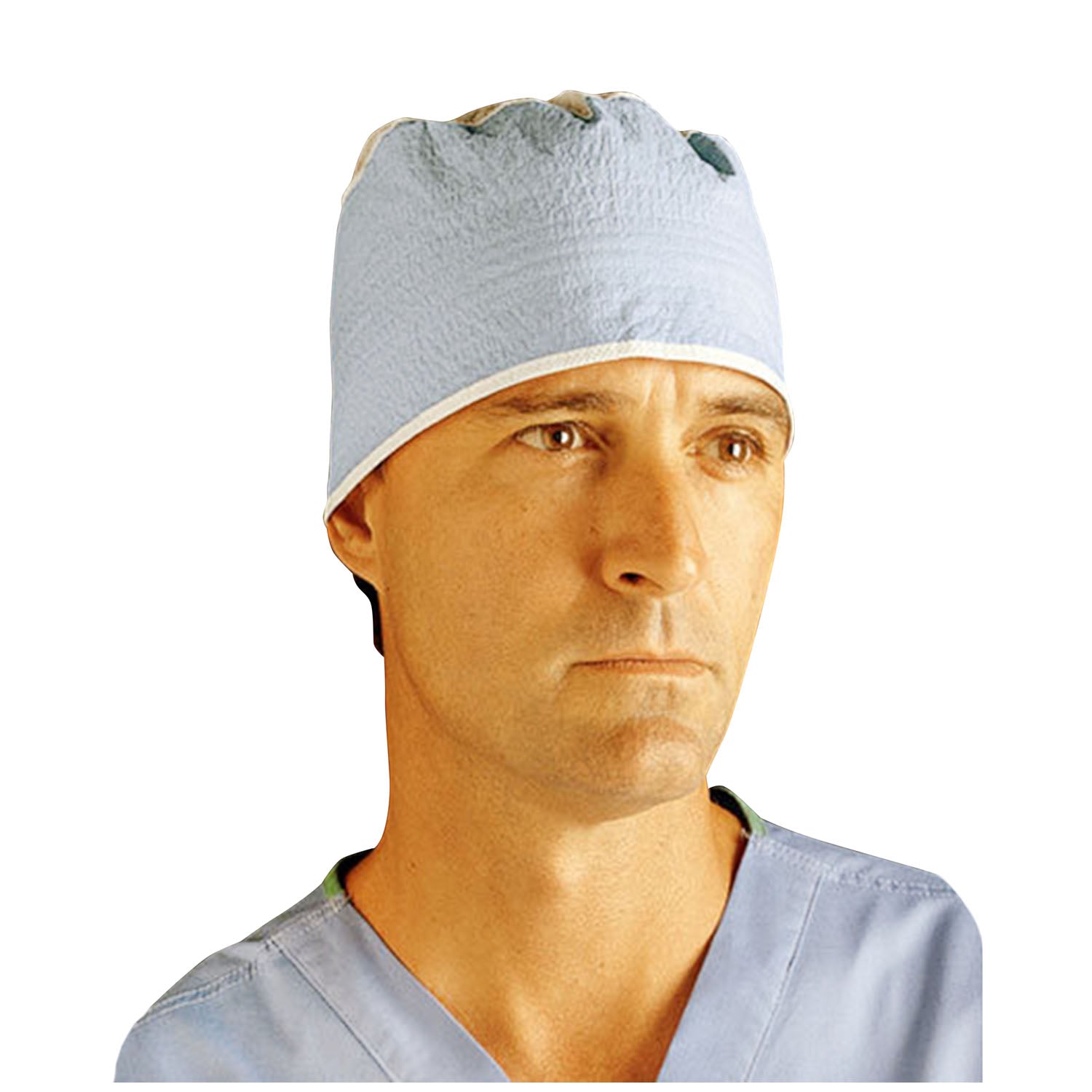 CARDINAL HEALTH S AND HOODS Surgeon's Cap, with Ties, Blue, 100/bx, 6 bx/cs
