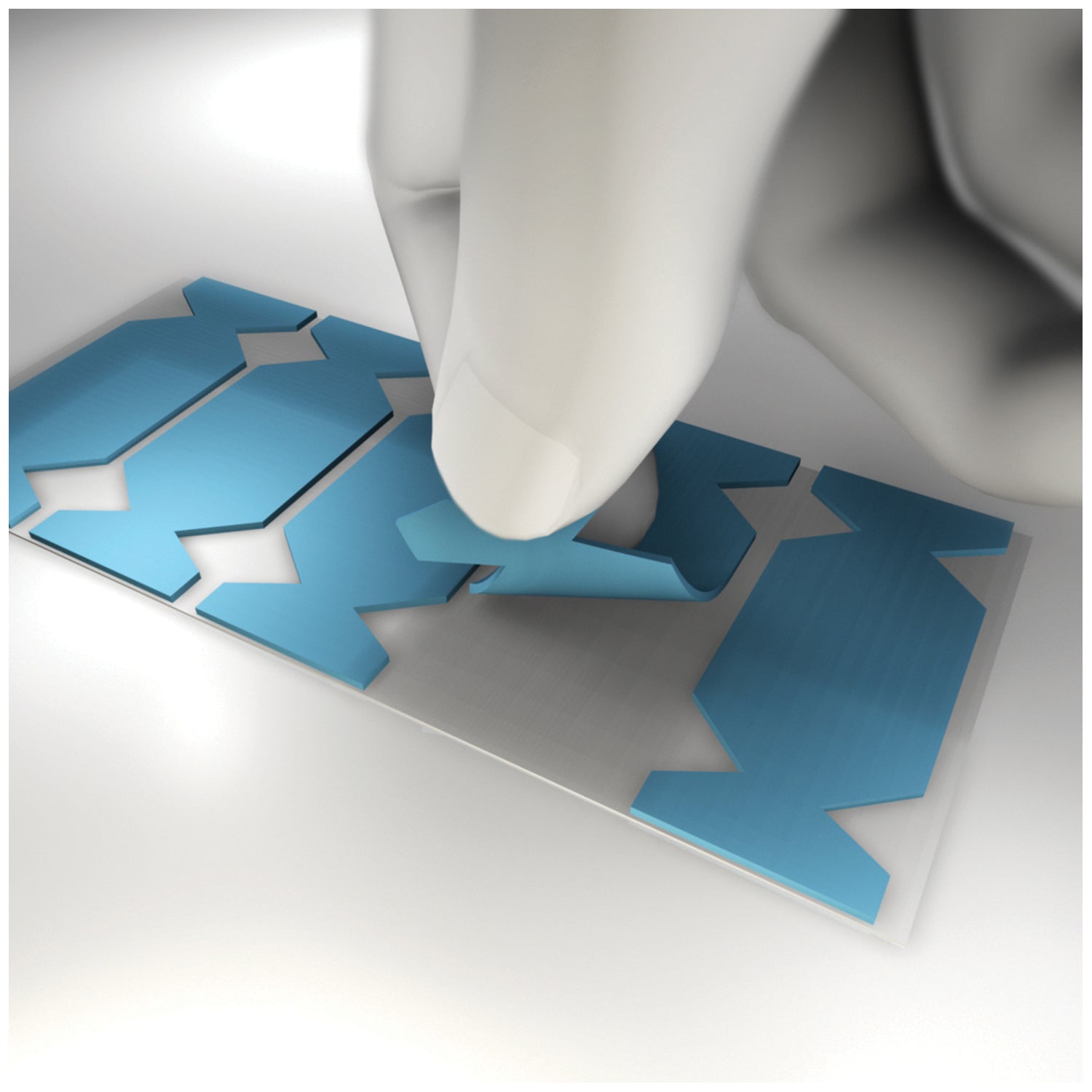 CROSSTEX EDGE-EASE X-RAY FILM Cushion Device, White, Fits Short Edge of Size 2 Film & Sensors, 300/bx