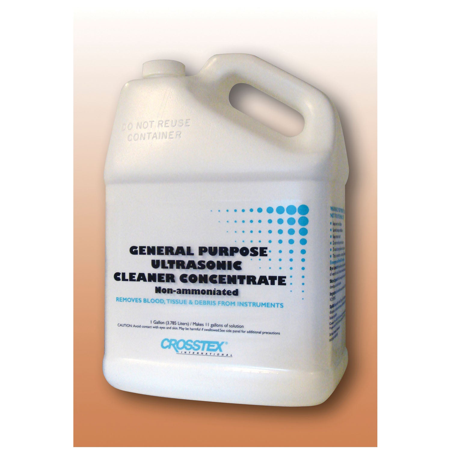 CROSSTEX ULTRASONIC CLEANING SOLUTION Cleaner, 10:1 Concentrate, Gal, 4/cs (Short-Dated; Non-Returnable)