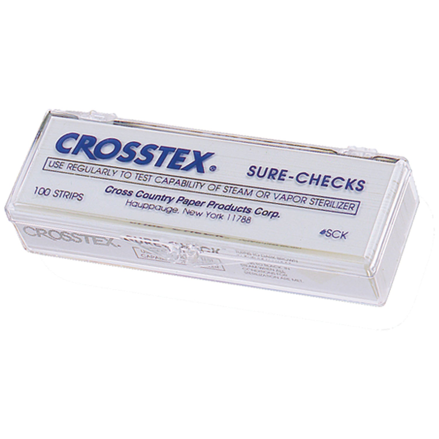 CROSSTEX SURE-CHECK® STRIP "Strip, White, 33/4\" x 61/4\", 100/bx, 24 bx/cs"