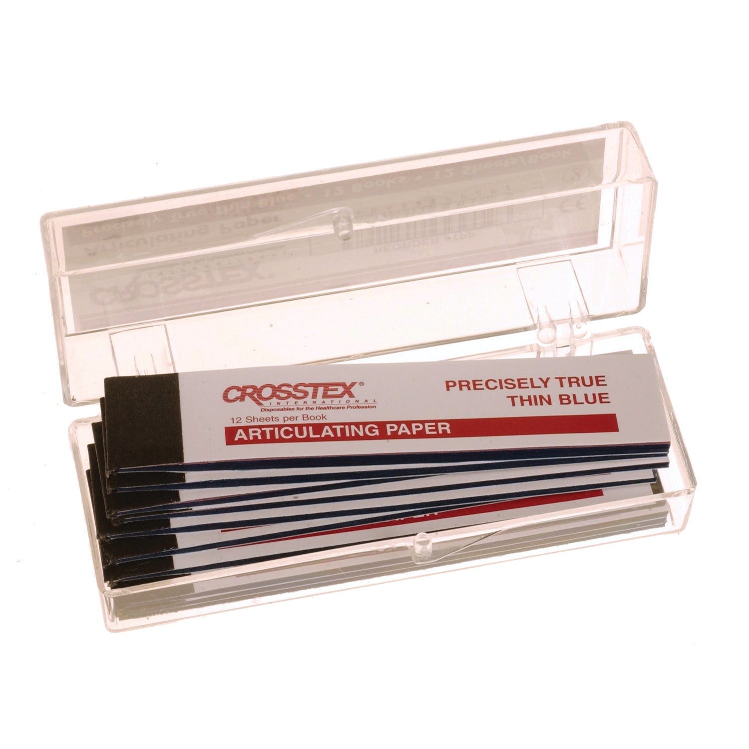 CROSSTEX Articulating Paper, XXX-Thin, Blue, 12 sheets/bk, 12 bk/bx