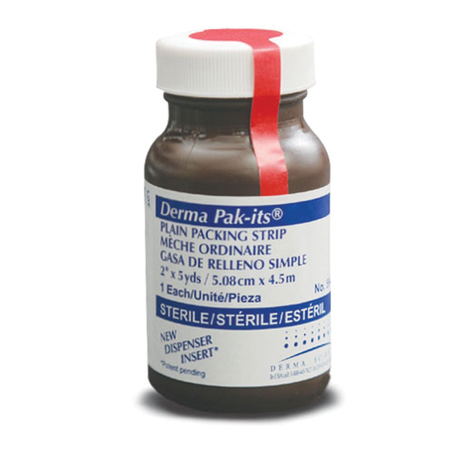 GENTELL PAK-ITS® GAUZE PACKING STRIPS "Plain Packing Strip with Dispenser, 1/4\" x 5 yds, 12/cs"