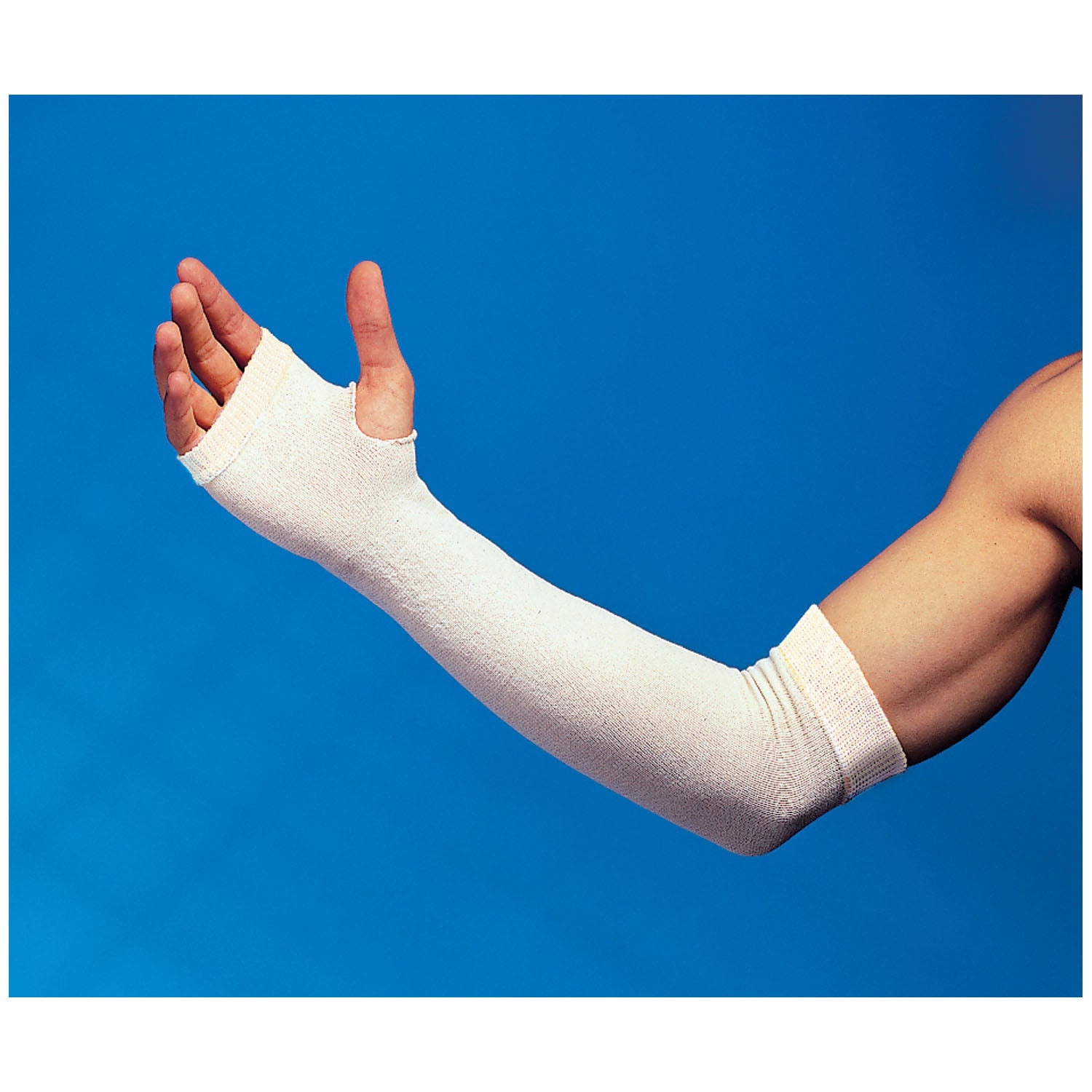GENTELL GLENSLEEVE II™ ARM & LEG PROTECTORS "Hand-Wrist-Arm Protector, White, 18\"L x 3\"W, 12 pr/cs"