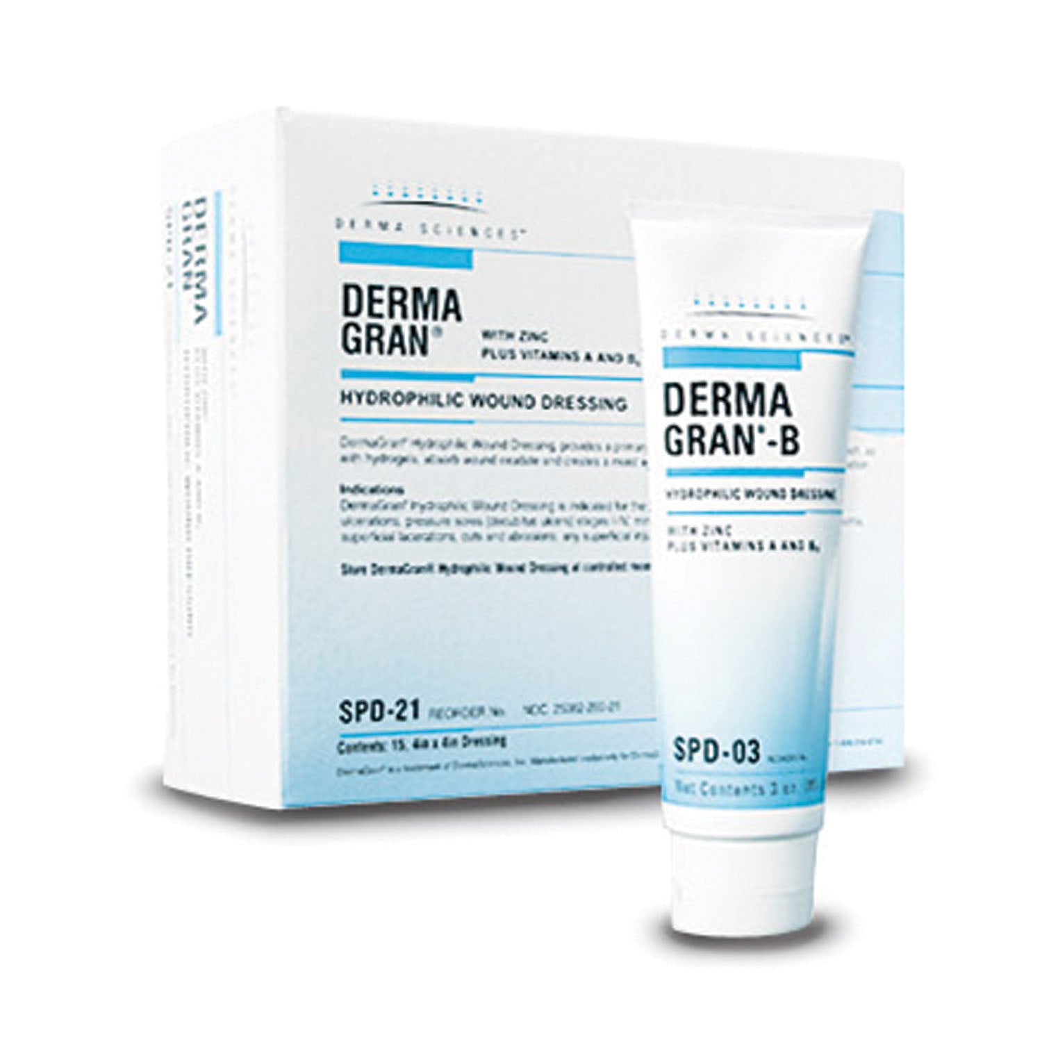 GENTELL DERMAGRAN®-B HYDROPHILIC WOUND DRESSING Wound Dressing, Hydrophilic-B, 3 oz Tube, 12/cs