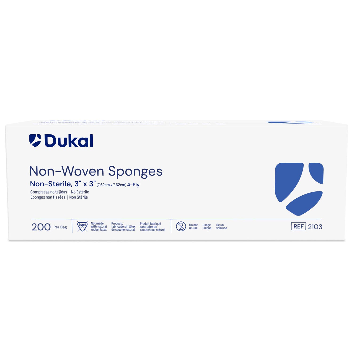 DUKAL CLINISORB NON-WOVEN SPONGES "Clinisorb Non-Woven Sponge, 3\" x 3\", 4-Ply, Non-Sterile, 200/bg, 20 bg/cs (44 cs/plt)"