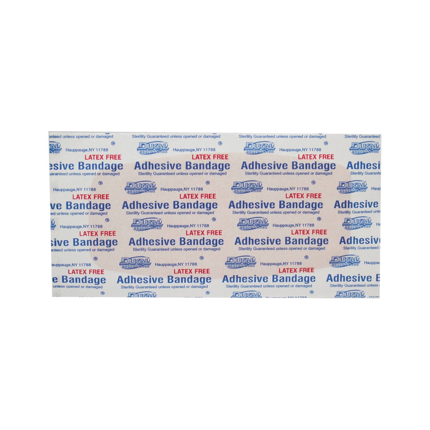 DUKAL ADHESIVE BANDAGES "Adhesive Bandage, Plastic, 2\" x 4\", X-Large, Sterile, 100/bx, 24 bx/cs"