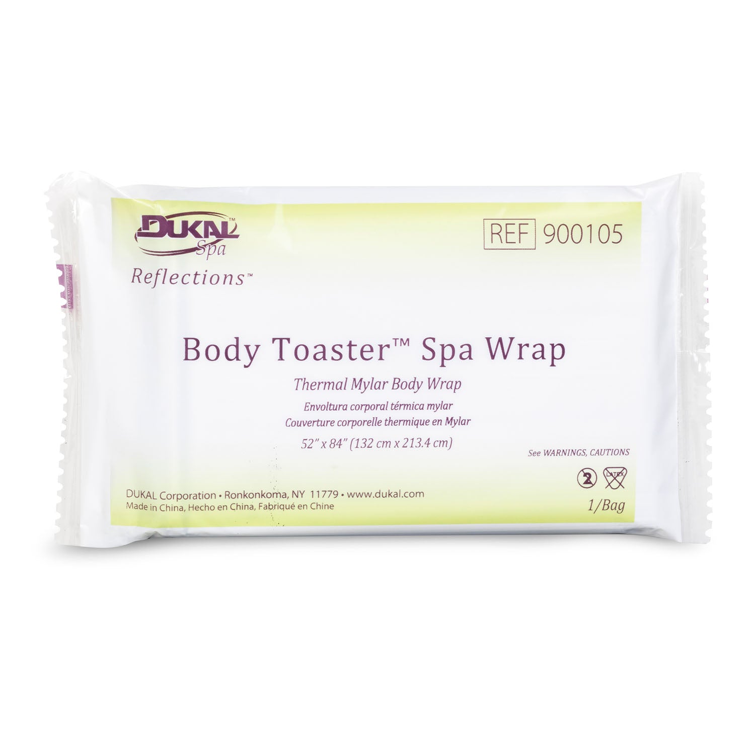 DUKAL SPA SUPPLY & SPA CARE PRODUCTS "Body Toaster™ Spa Wrap, 52\" x 84\", 1/pk, 250 pk/cs"