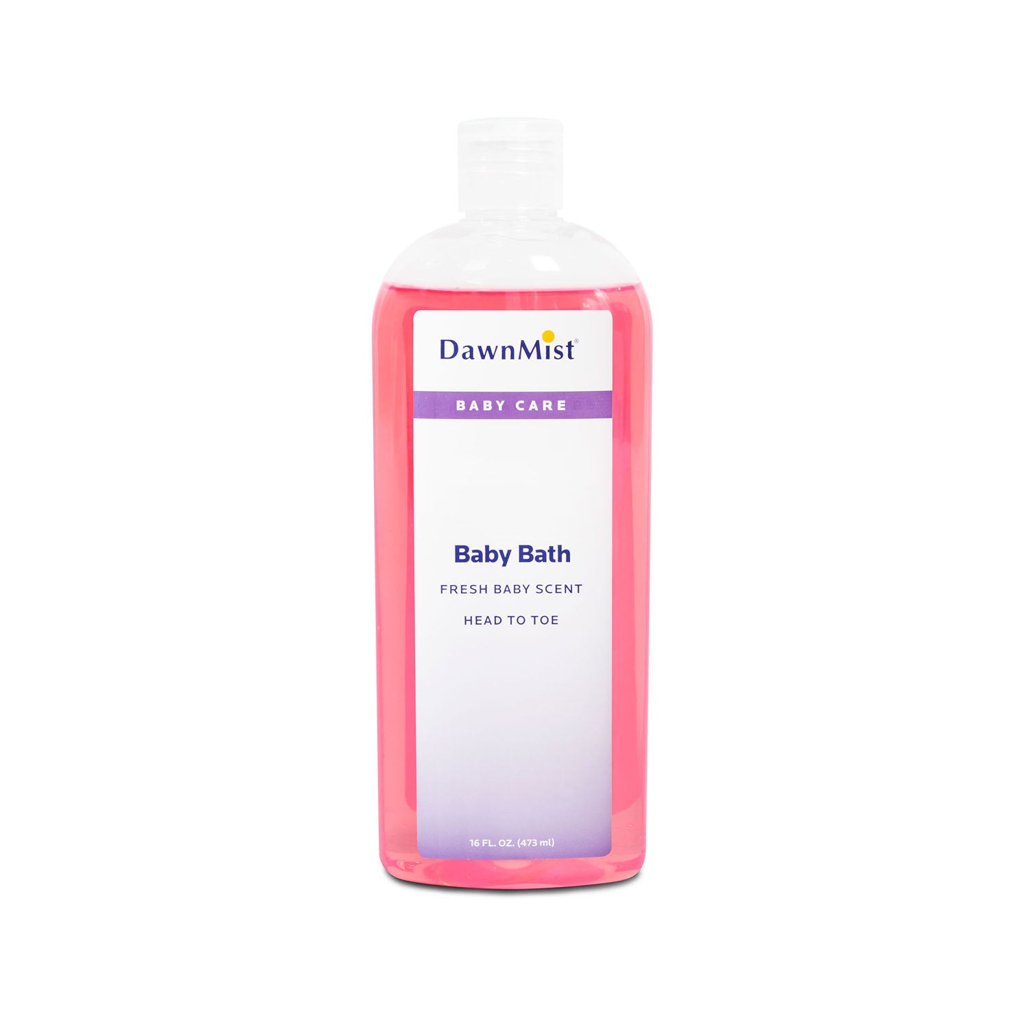 DUKAL DAWNMIST BABY BATH Baby Bath, 16 oz, Dispensing Cap, 12/cs