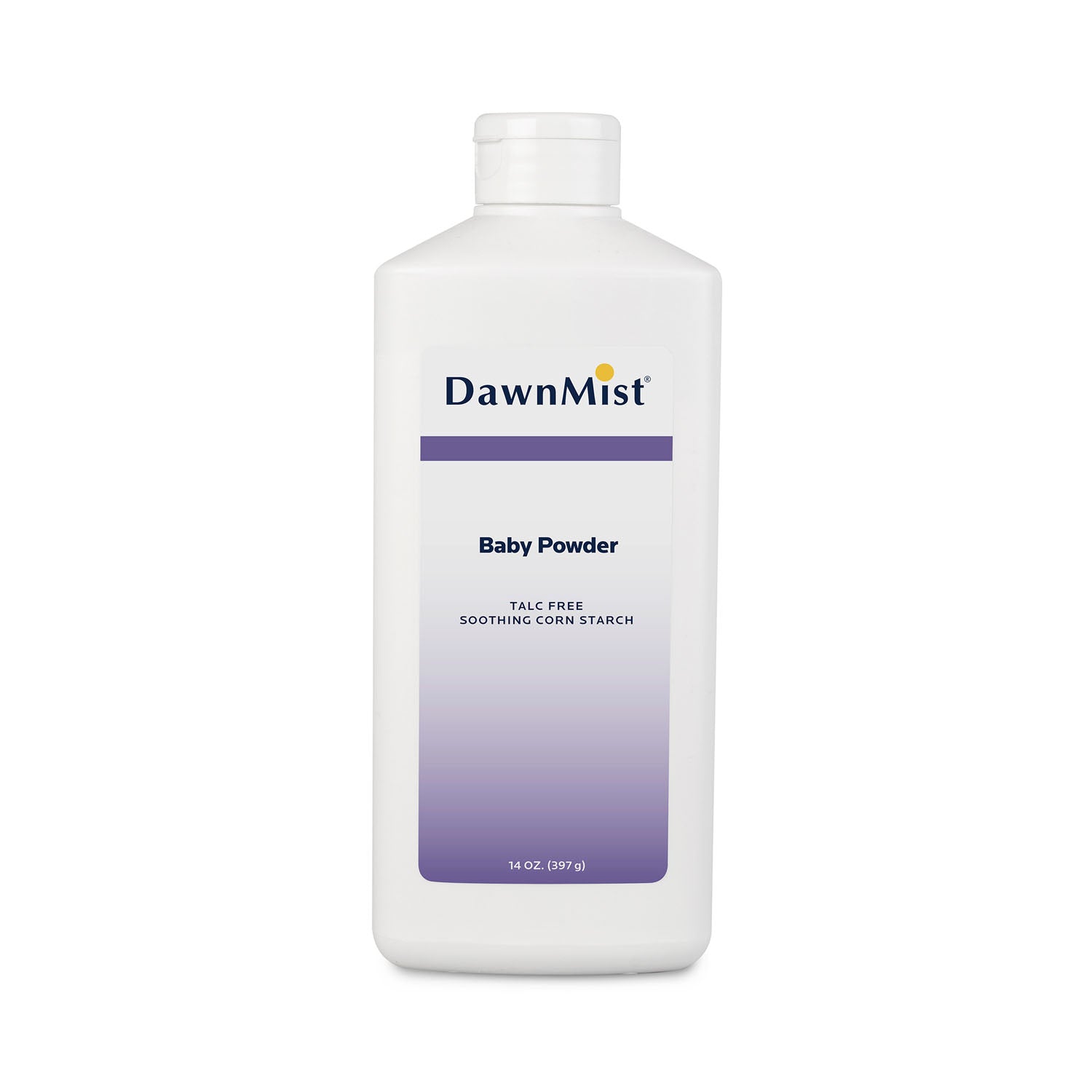 DUKAL DAWNMIST Baby Powder, Corn Starch, 14 oz, 24/cs (Not Available for sale into Canada)
