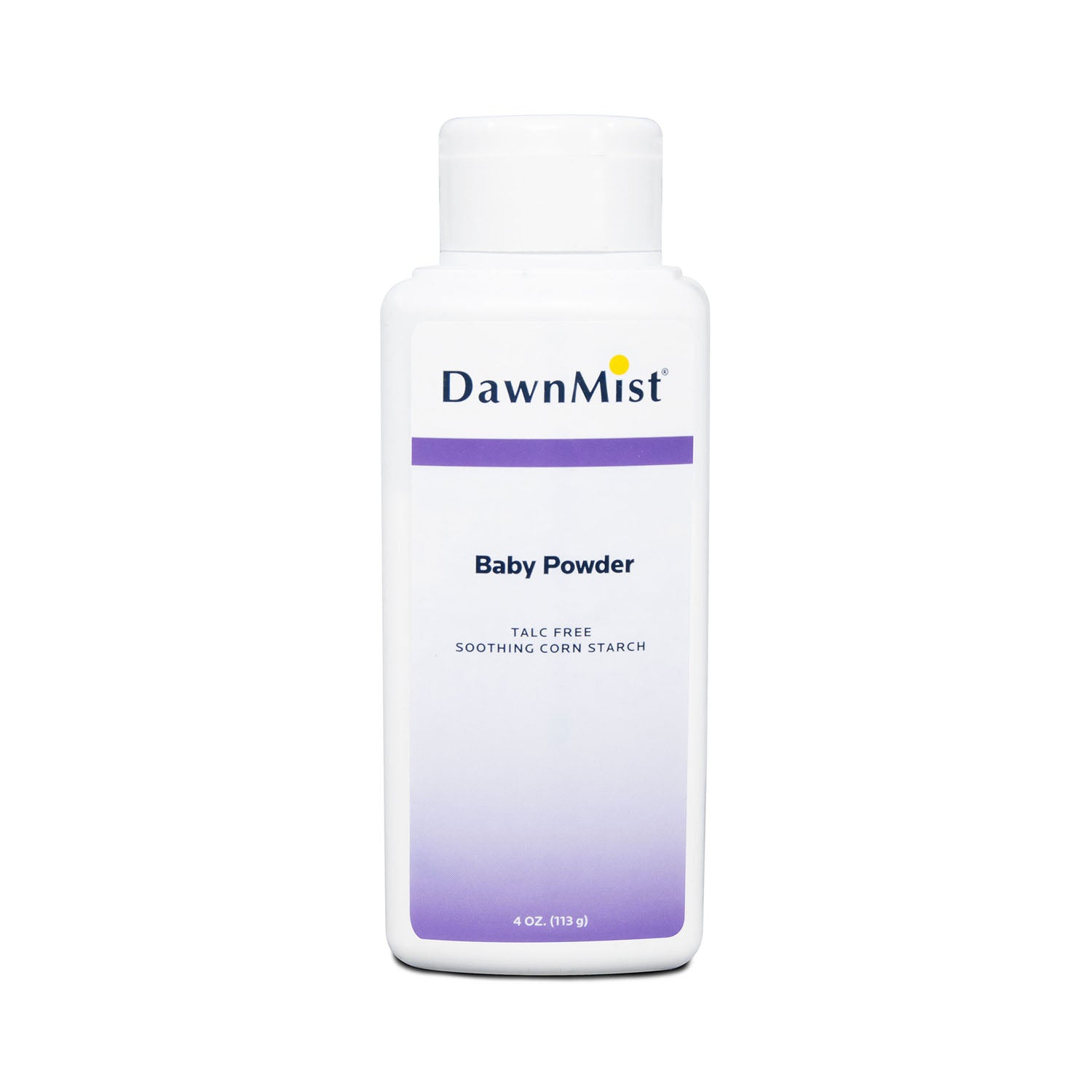 DUKAL DAWNMIST Baby Powder, Corn Starch, 4 oz, 48/cs (Not Available for sale into Canada)