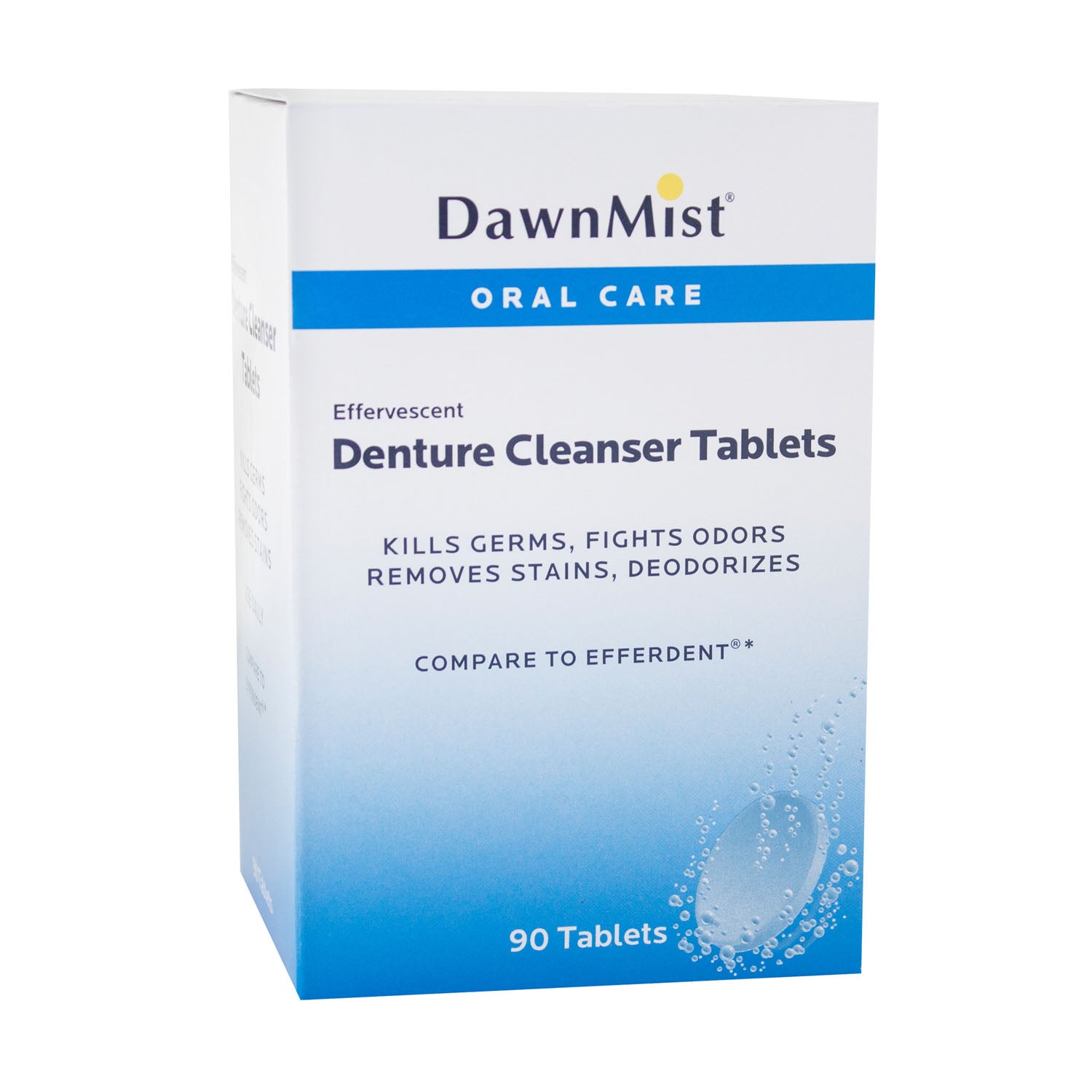 DUKAL DAWNMIST DENTURE CARE Denture Tablets, 90/bx, 24 bx/cs (Not Available for sale into Canada)
