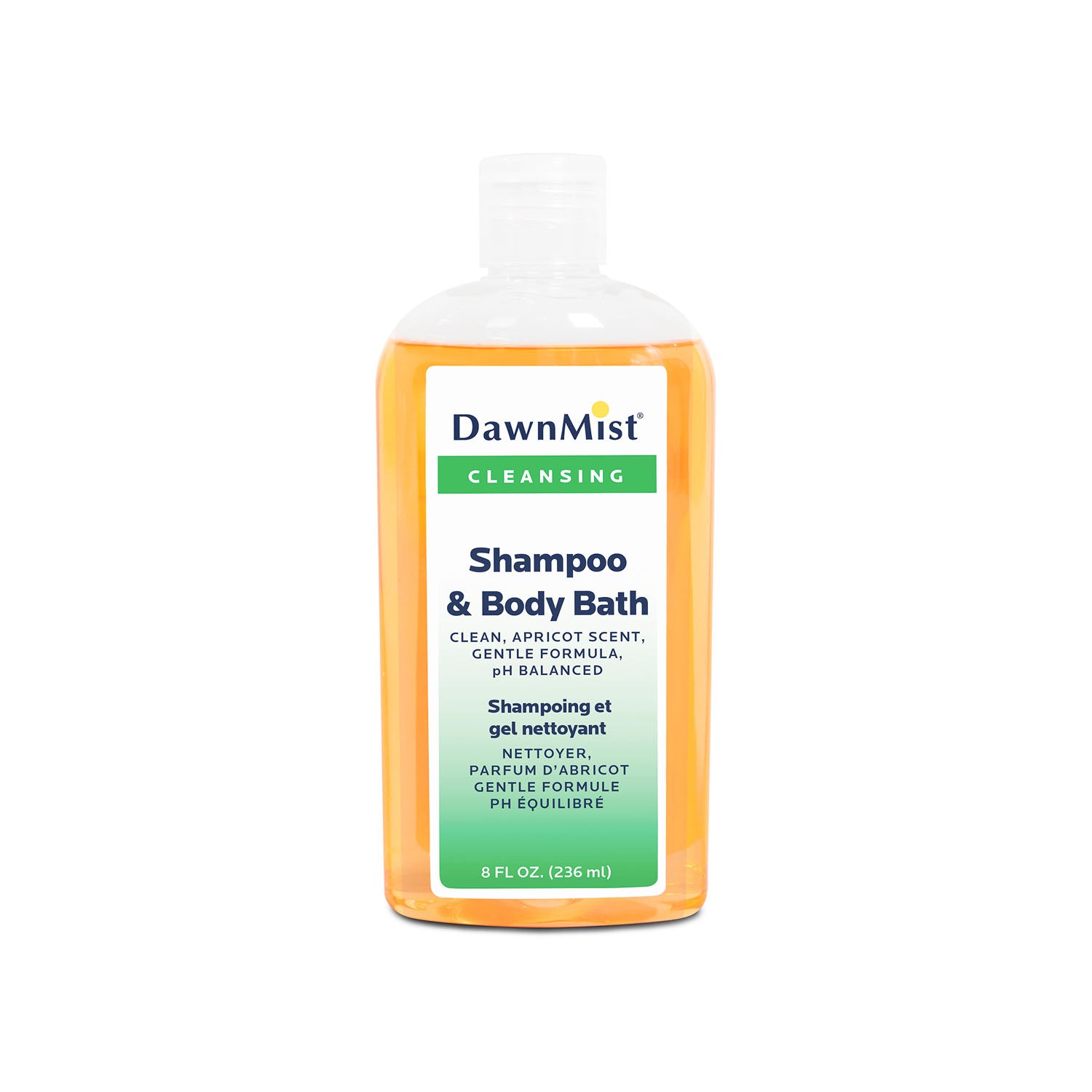 DUKAL DAWNMIST SHAMPOO & BODY WASH Shampoo & Body Bath, 8 oz Bottle with Dispensing Cap, 48/cs (48 cs/plt)