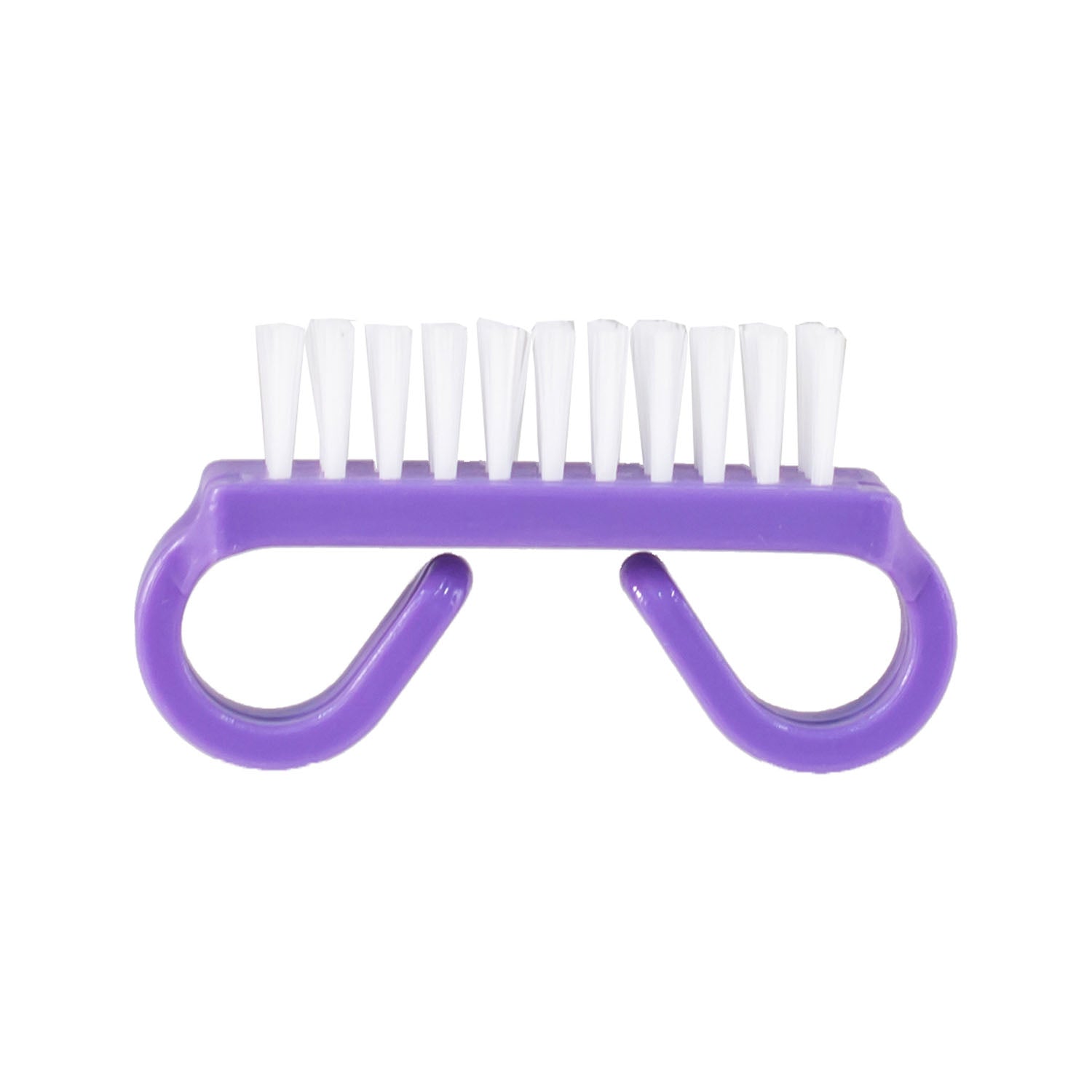 DUKAL DAWNMIST NAIL CARE Nail Brush, Purple Handle, White Nylon Bristles, 50/bx