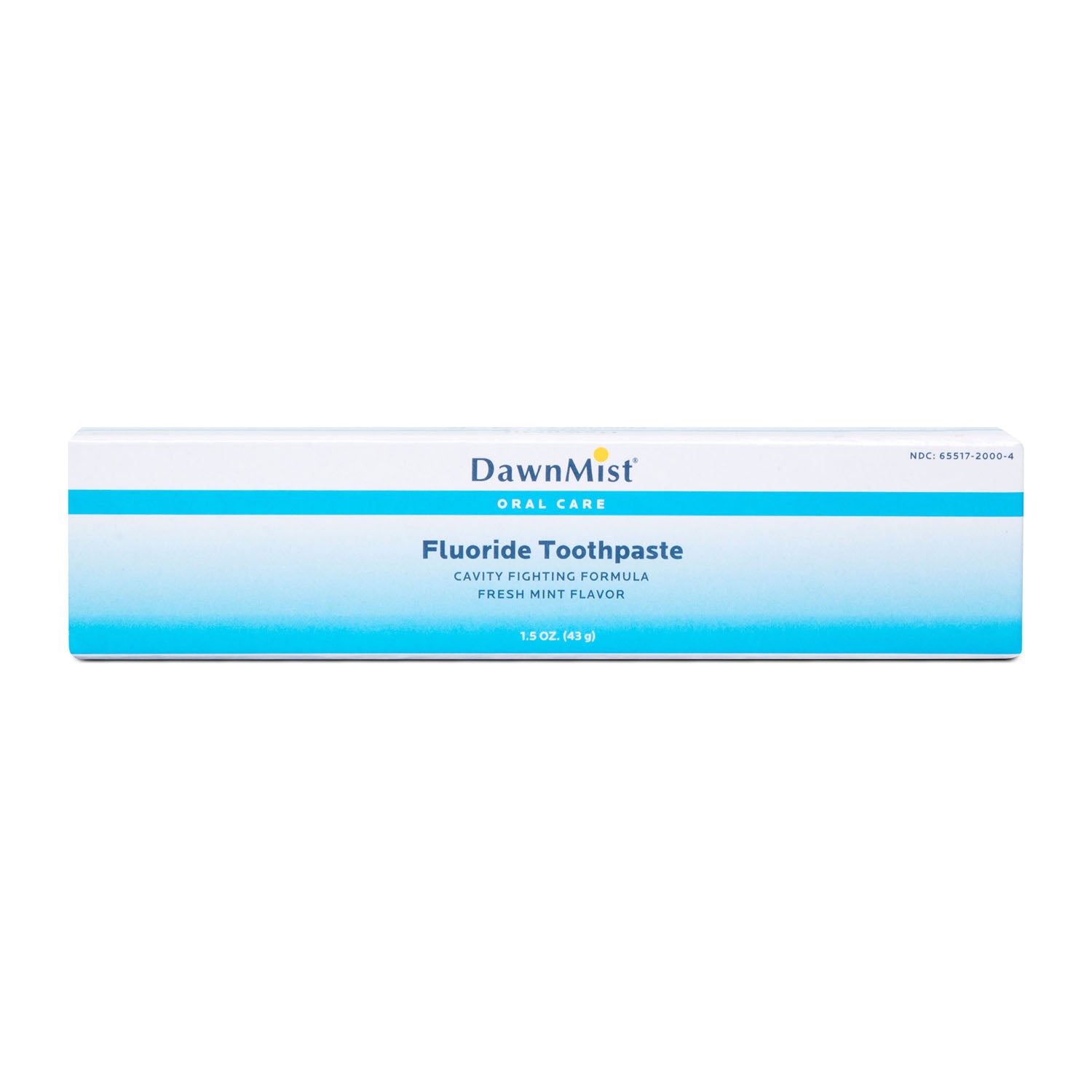DUKAL DAWNMIST Toothpaste, Fluoride, 1.5 oz Laminated Tube, Boxed, 144/cs (Not Available for sale into Canada)