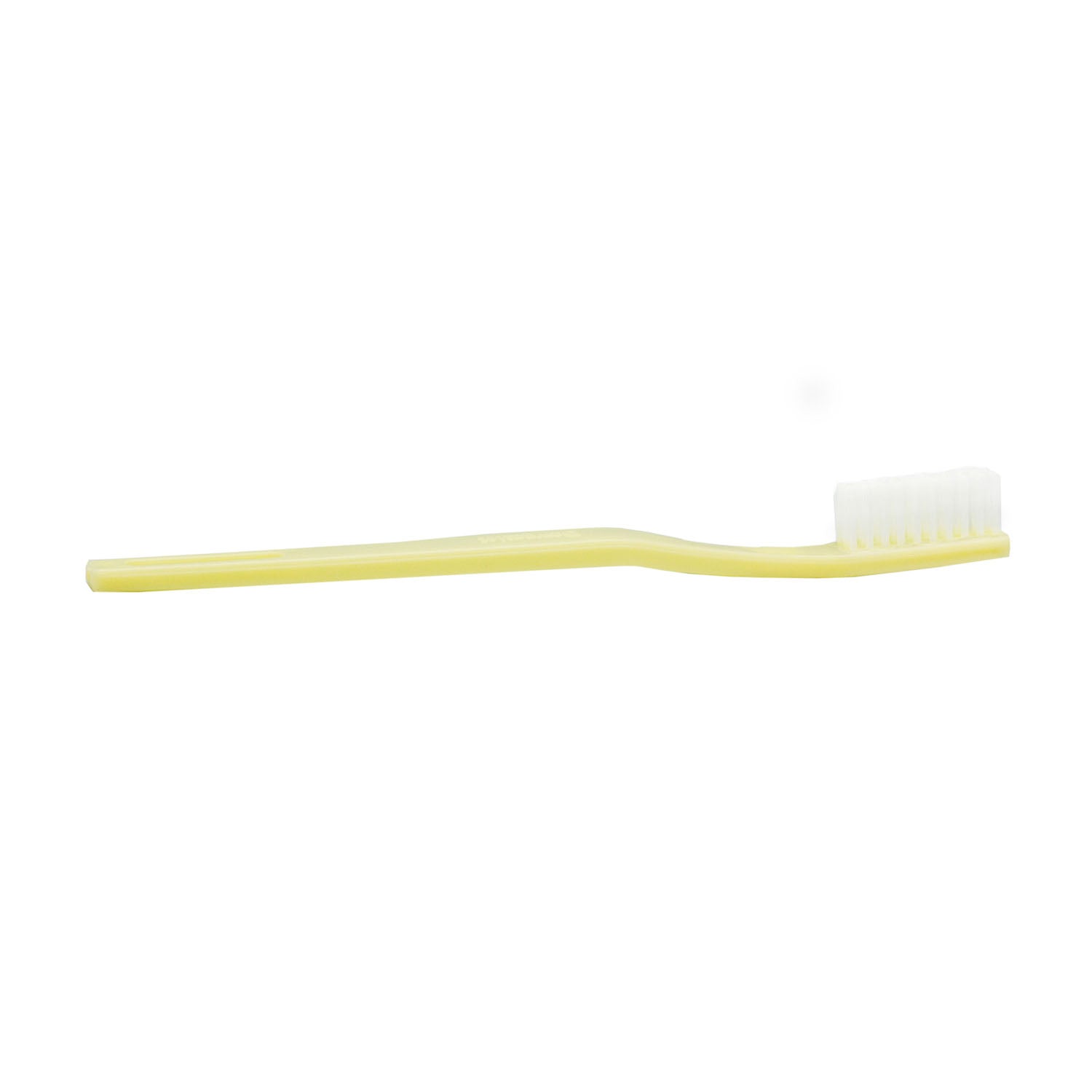 DUKAL DAWNMIST Toothbrush, 30 Tuft, Ivory Handle, Clear Polypropylene Bristles, 144/bx, 10 bx/cs (27 cs/plt)