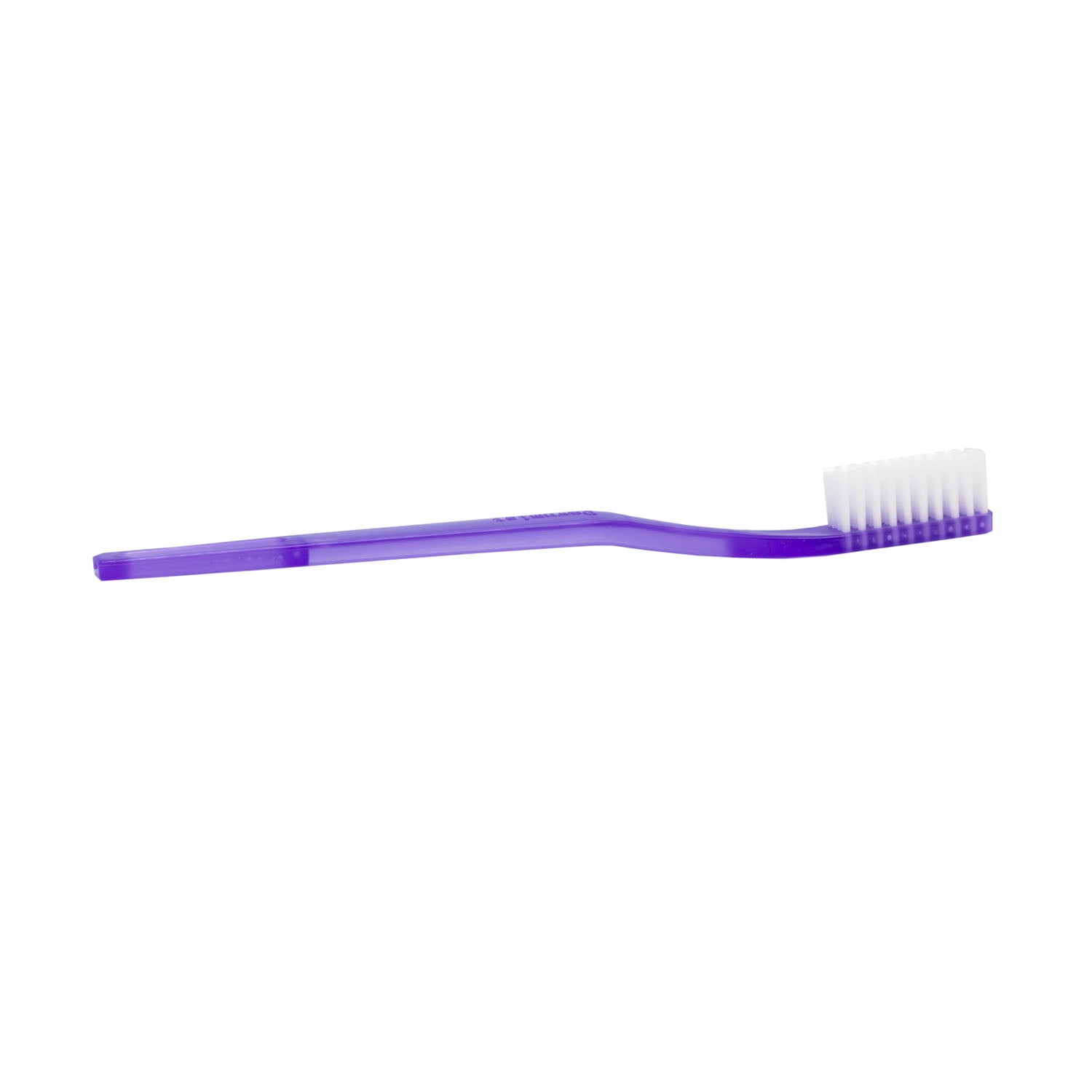 DUKAL DAWNMIST Toothbrush, 39 Tuft, Purple Handle, Rounded White Nylon Bristles, 144/bx, 10 bx/cs