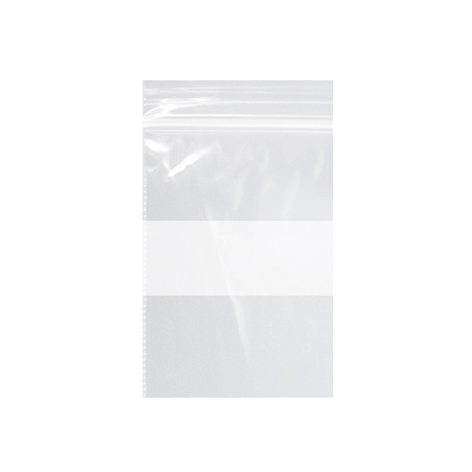 DUKAL DAWNMIST RECLOSABLE BAGS "Recloseable Zip Bag, 3\" x 5\", Clear with White Block, 2 mil, 1000/cs "