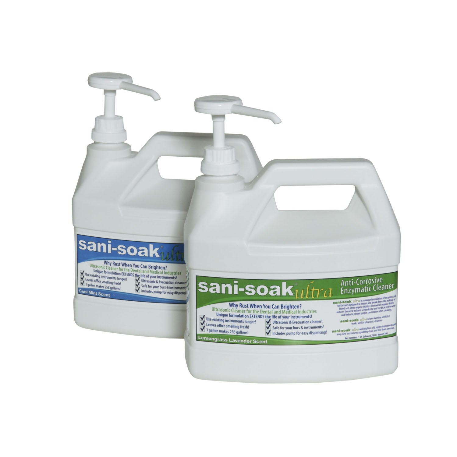 ENZYME INDUSTRIES SANI-SOAK ULTRA Sani-Soak Ultra Enzymatic Cleaner, Lemongrass Lavender, Gallon, 4/cs