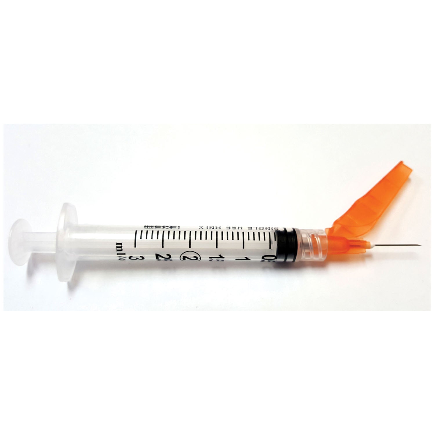 EXEL SECURETOUCH SAFETY SYRINGES "Safety Syringe (3 mL) w/ Safety Needle (25G x 5/8\"), 50/bx, 8 bx/cs"