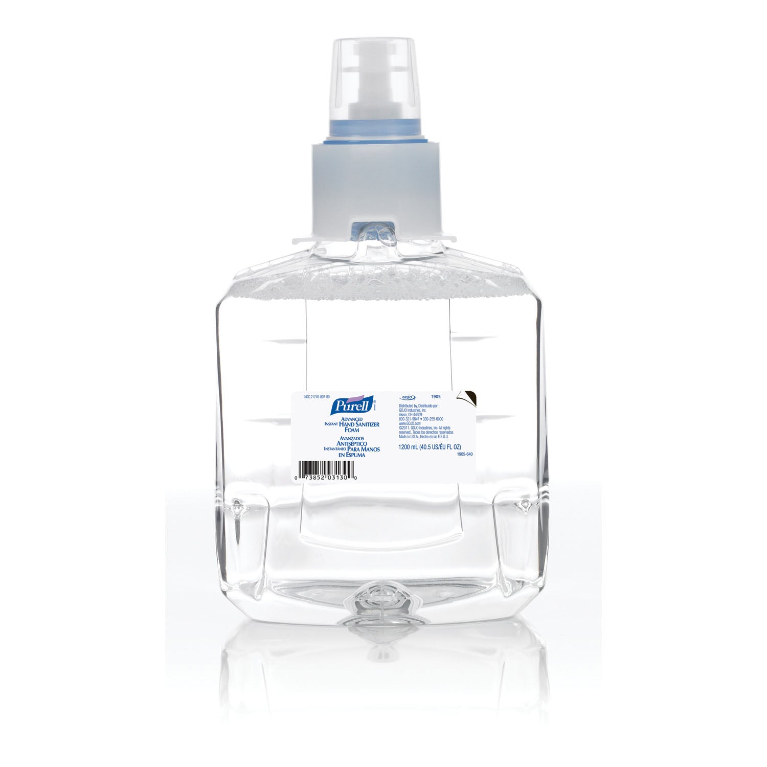 GOJO PURELL® LTX-12™ ADVANCED INSTANT HAND SANITIZER LTX™ Instant Foam Hand Sanitizer, 1200mL, 2/cs (252 cs/plt) (091209) (HAZMAT Fees Apply, cannot ship via Air or to AK, GU, HI, MP, PR, VI)