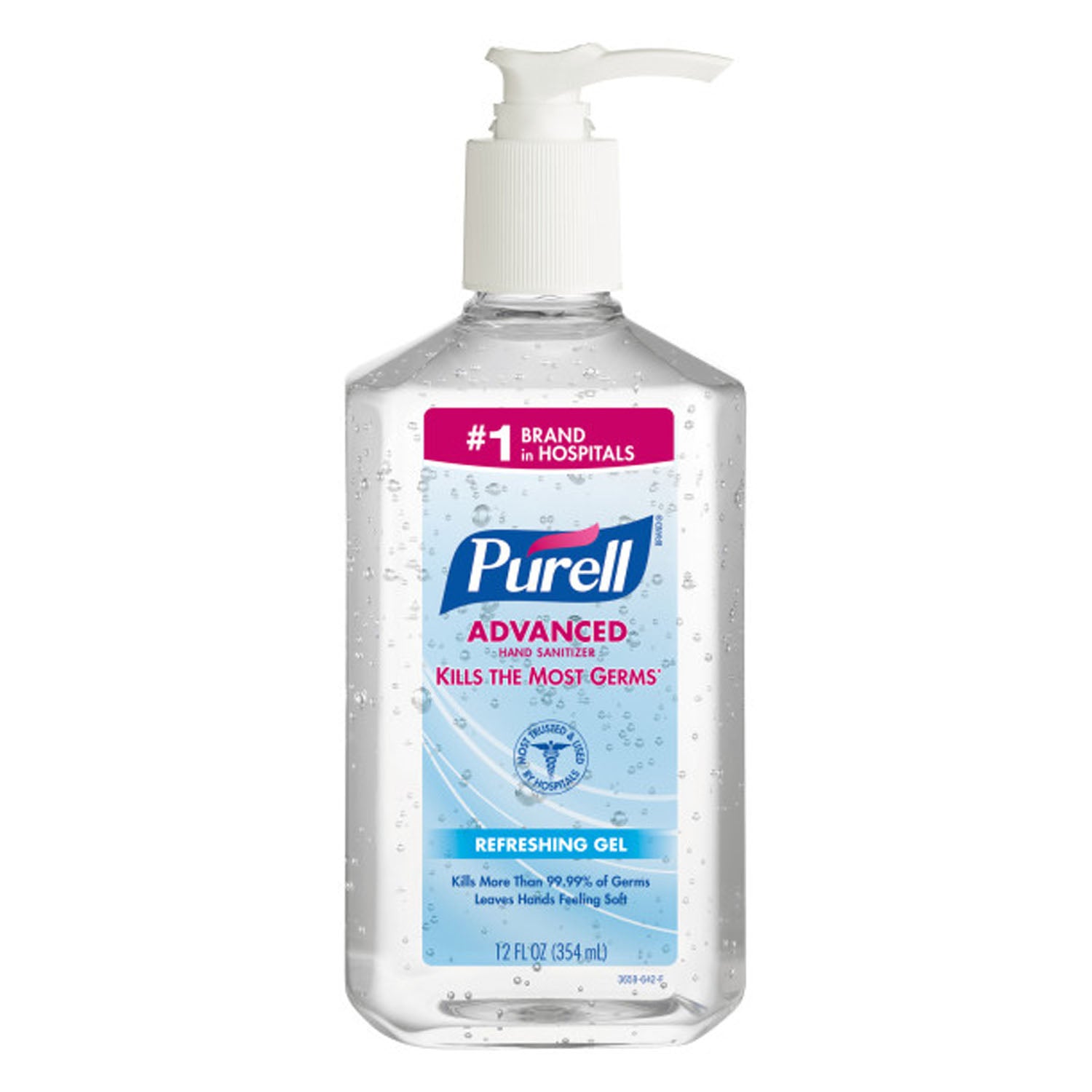 GOJO PURELL® ADVANCED Instant Hand Sanitizer, 12 fl oz Pump Bottle, 12/cs (114 cs/plt) (HAZMAT Fees Apply, cannot ship via Air or to AK, GU, HI, MP, PR, VI) (091214)