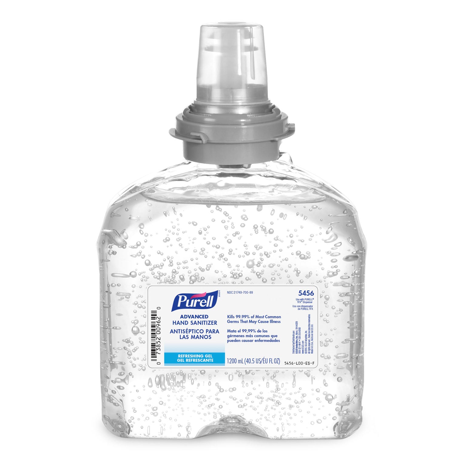 GOJO PURELL® ADVANCED INSTANT HAND SANITIZER TFX™ Instant Hand Sanitizer, 1200mL, 4/cs (HAZMAT Fees Apply, cannot ship via Air or to AK, GU, HI, MP, PR, VI)