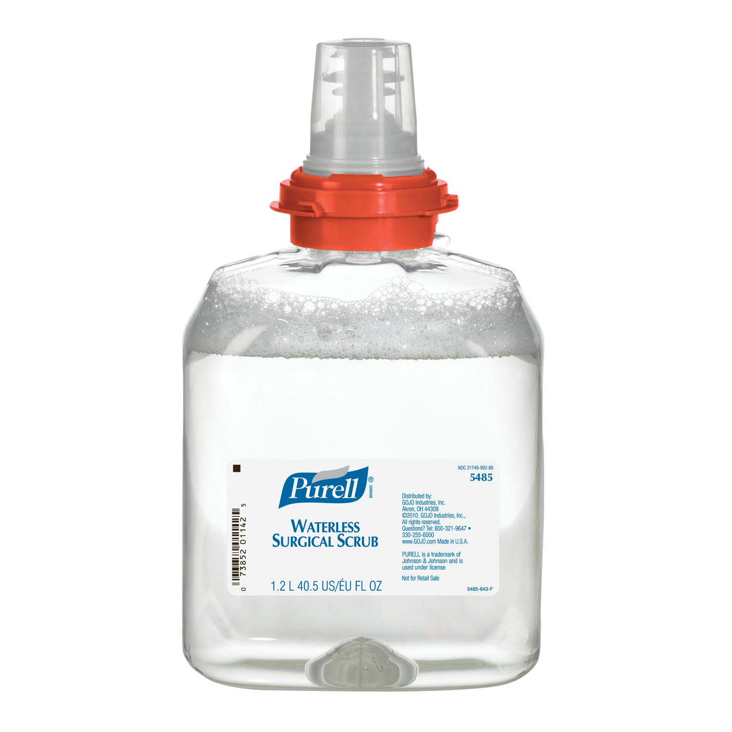 GOJO PURELL® SURGICAL SCRUB Purell® Surgical Scrub 1200mL TFX™ Refill, Clear, 4/cs (HAZMAT Fees Apply, cannot ship via Air to AK, GU, HI, MP, PR, VI)