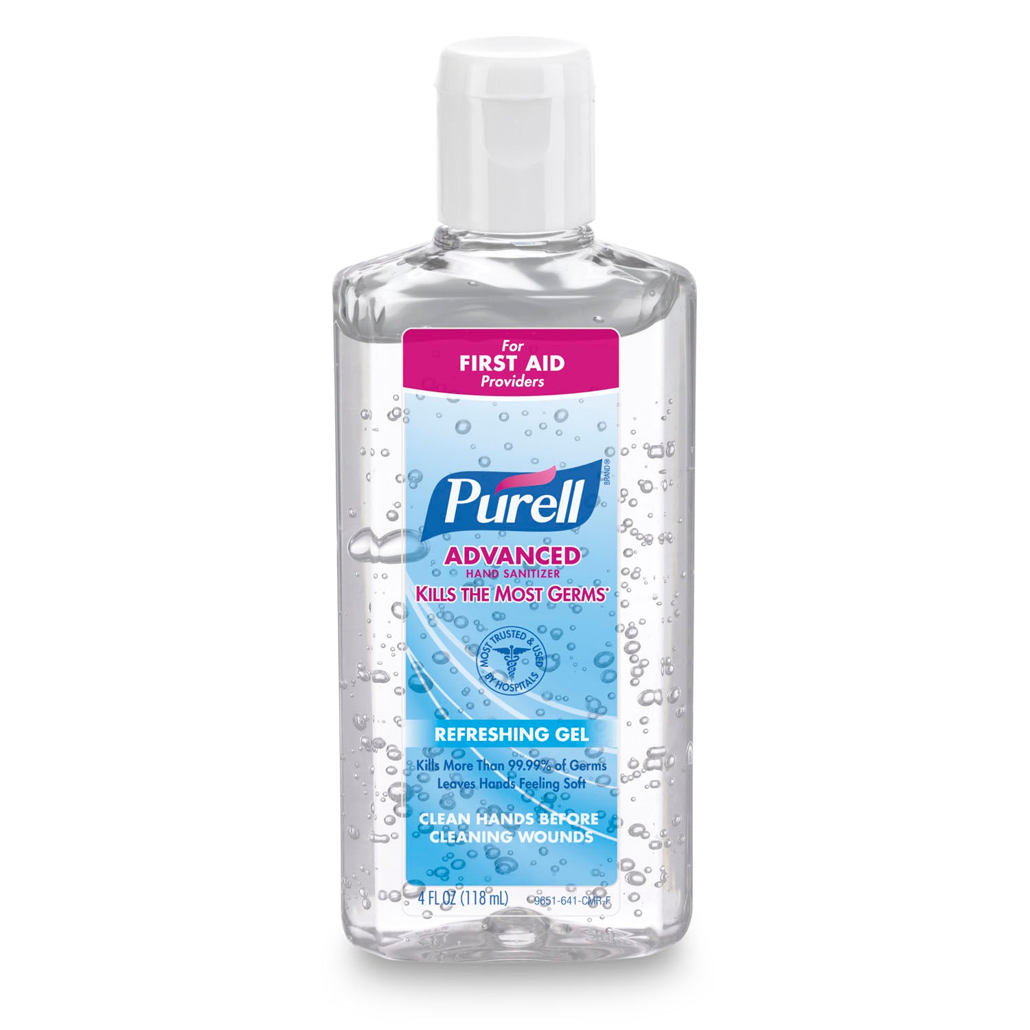 GOJO PURELL® ADVANCED Instant Hand Sanitizer, 4 fl oz Bottle with Flip-Cap, Original, 24/cs (252 cs/plt) (HAZMAT Fees Apply, cannot ship via Air or to AK, GU, HI, MP, PR, VI)