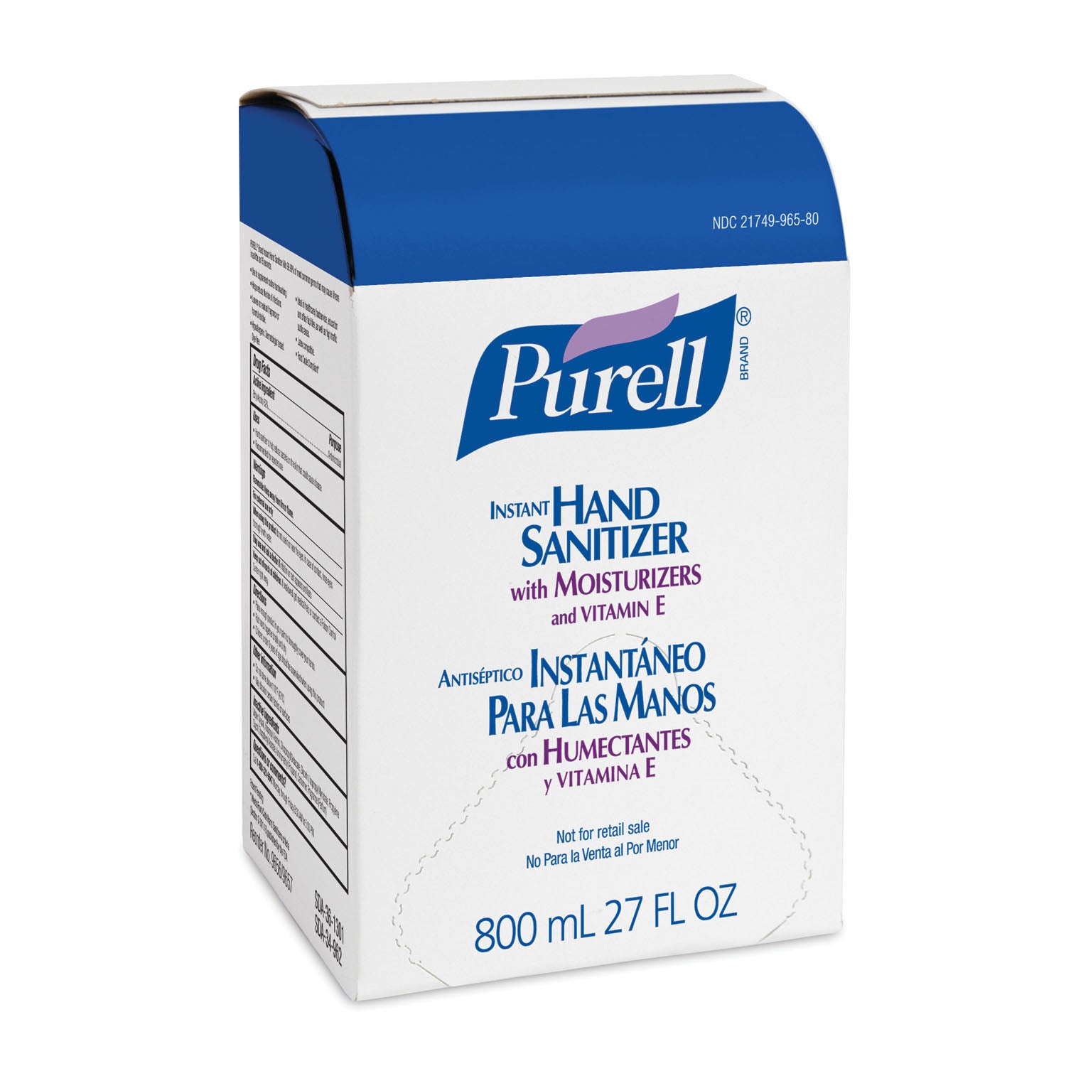 GOJO PURELL® ADVANCED Instant Hand Sanitizer, Traditional Bag-in-Box 800mL, Original, 12/cs (HAZMAT Fees Apply, cannot ship via Air or to AK, GU, HI, MP, PR, VI)
