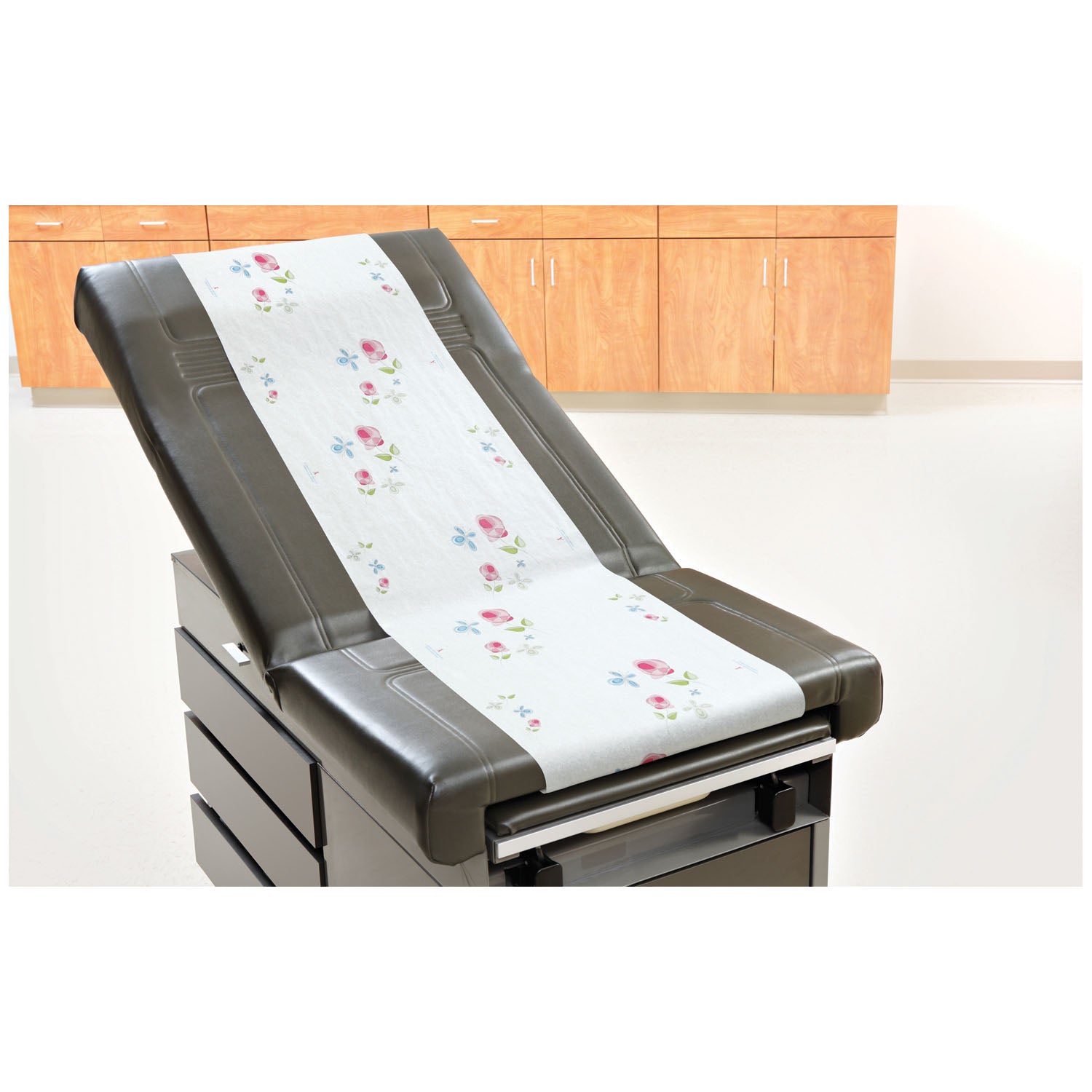 GRAHAM MEDICAL SPA - QUALITY MASSAGE TABLE PAPER "Table Paper, 18\" x 225 ft, Smooth Finish, Rose Garden®, 12/cs (5% of Sales Donated to Cancer Foundation)"