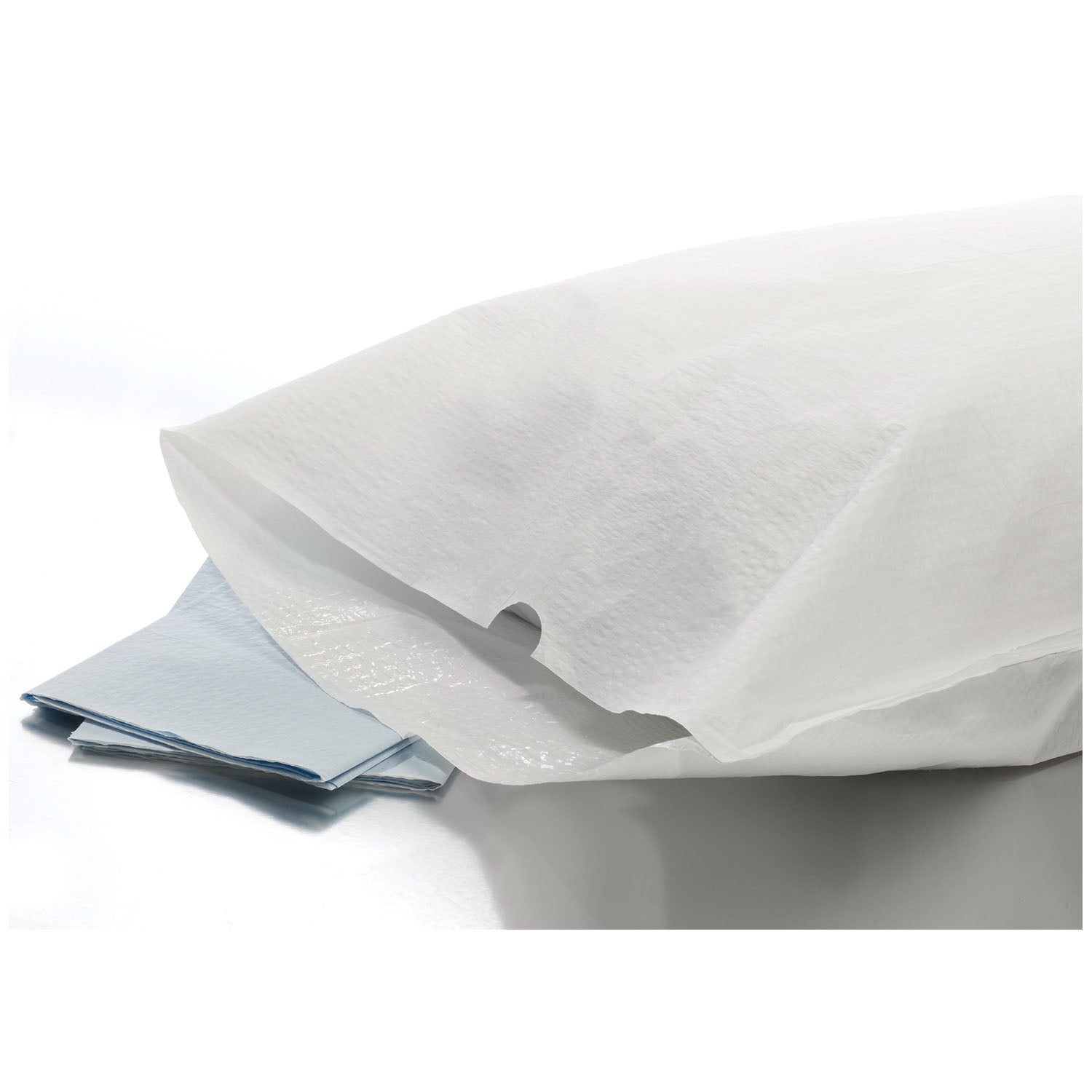 GRAHAM MEDICAL TISSUE/POLY VALUE PILLOWCASES "Pillowcase, 21\" x 30\", Blue, 100/cs (85 cs/plt)"