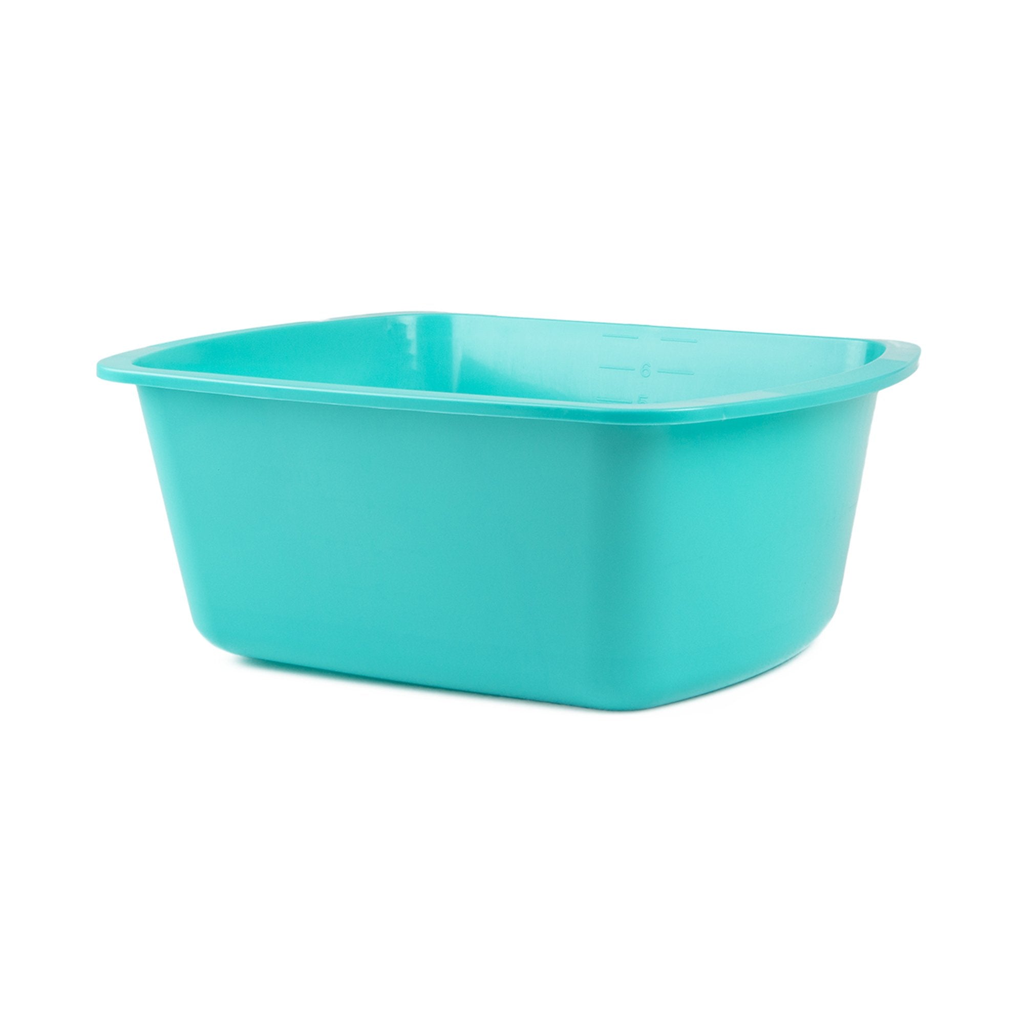 MEDEGEN RECTANGULAR WASH BASIN Wash Basin, Rectangular, 7 Qt/ 6.6L, Turquoise, 50/cs