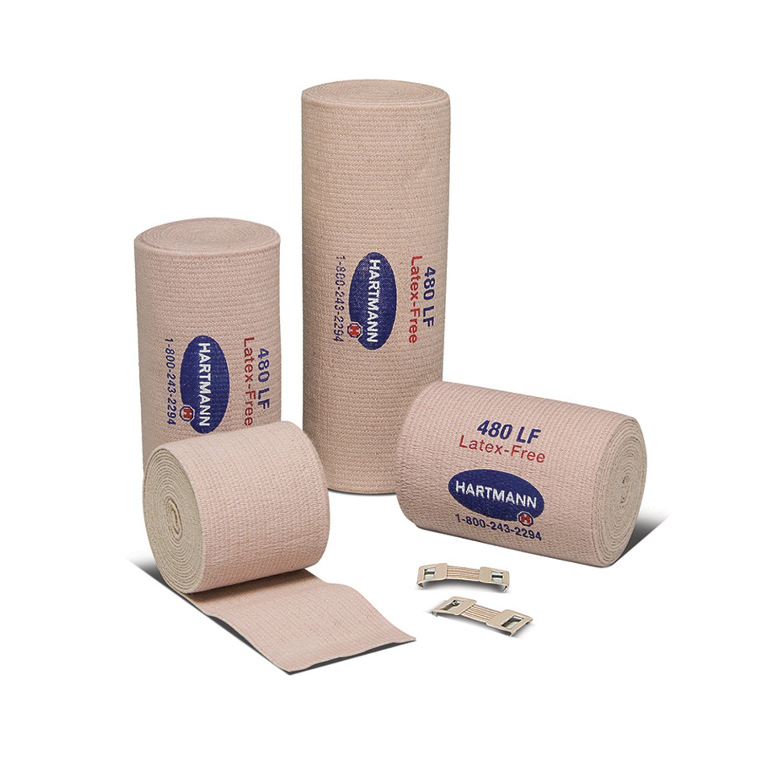 HARTMANN USA DELUXE® 480® LF ELASTIC BANDAGES Bandage, Elastic, 4" x 5 yds, 10/pk, 6 pk/cs